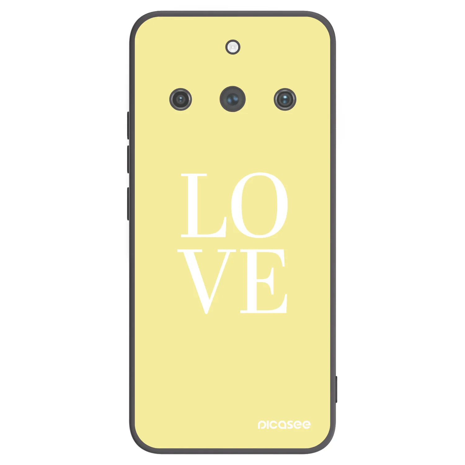 Picasee silikonowe czarne etui na Realme 11 Pro+ - Love