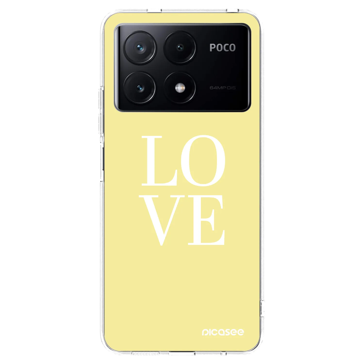 Picasee silikonowe przeźroczyste etui na Xiaomi Poco X6 Pro - Love