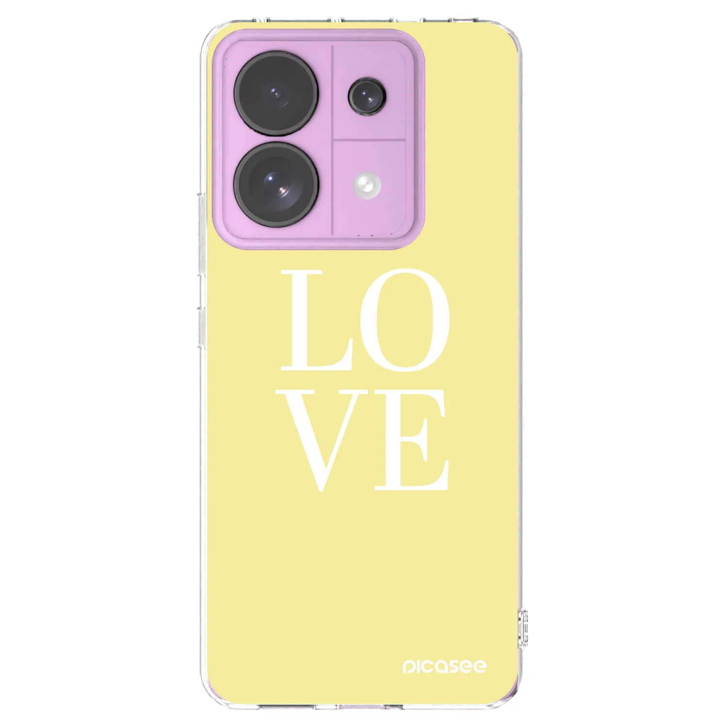 Picasee silikonowe przeźroczyste etui na Xiaomi Redmi Note 13 Pro 5G - Love