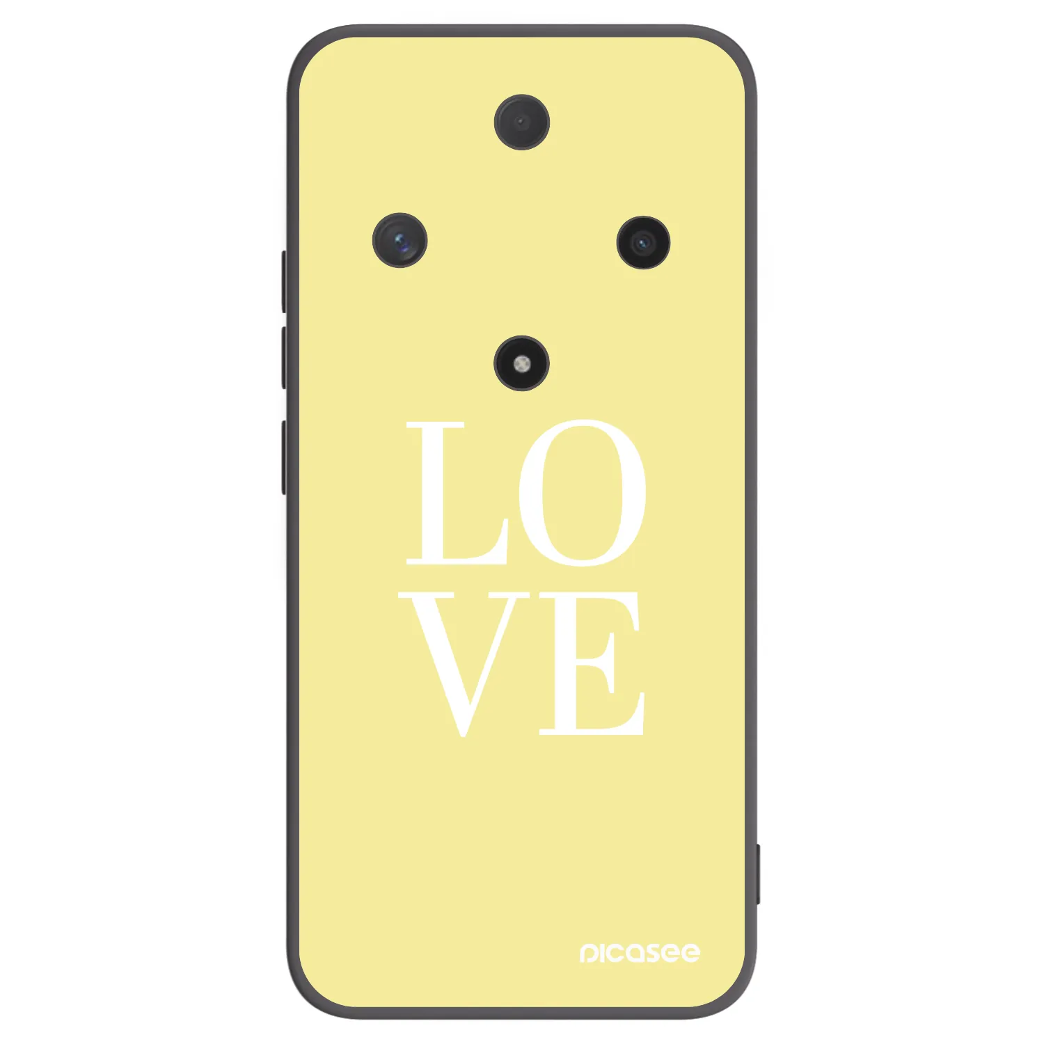 Picasee silikonowe czarne etui na Honor Magic6 Lite 5G - Love