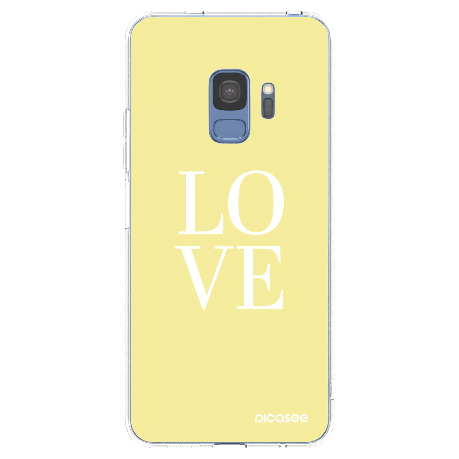 Picasee silikonowe przeźroczyste etui na Samsung Galaxy S9 G960F - Love