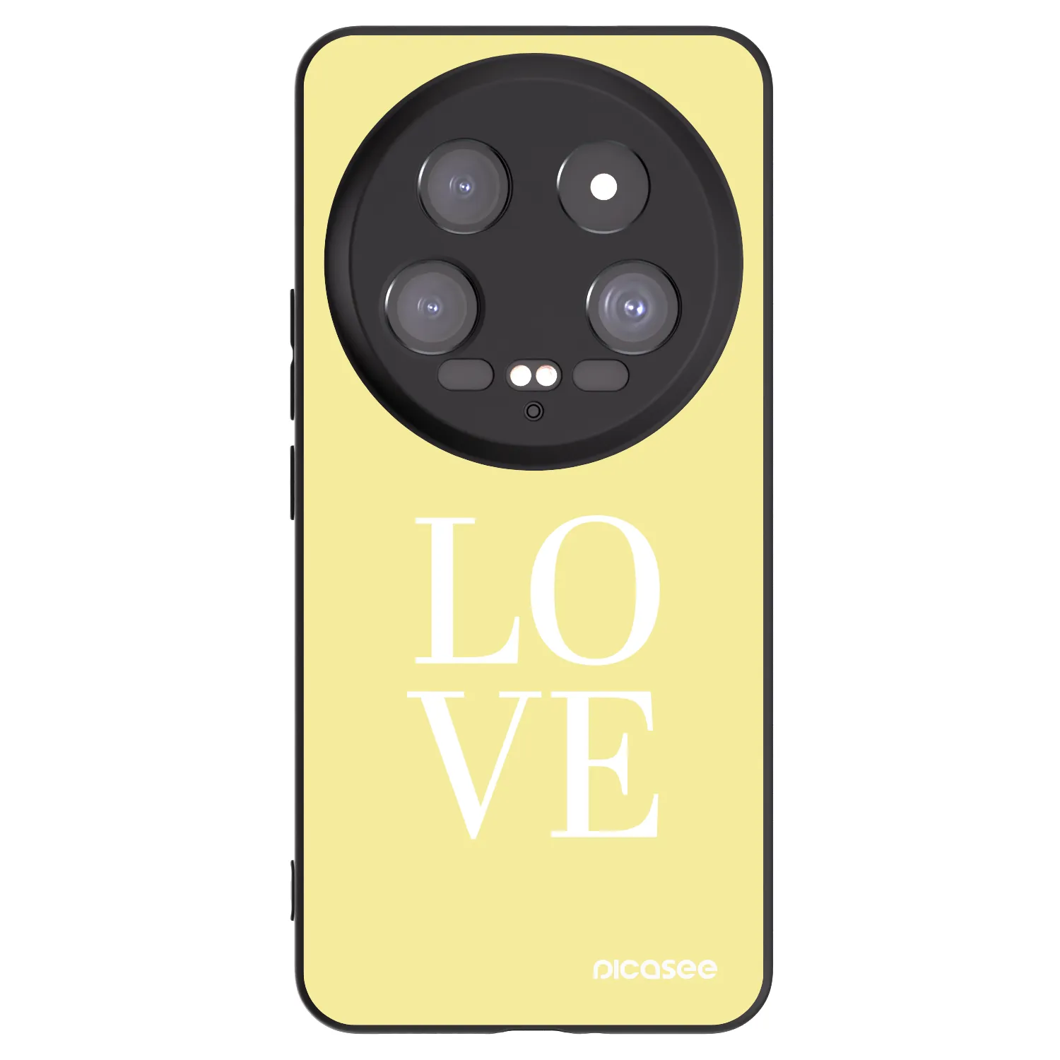 Picasee silikonowe czarne etui na Xiaomi 14 Ultra - Love