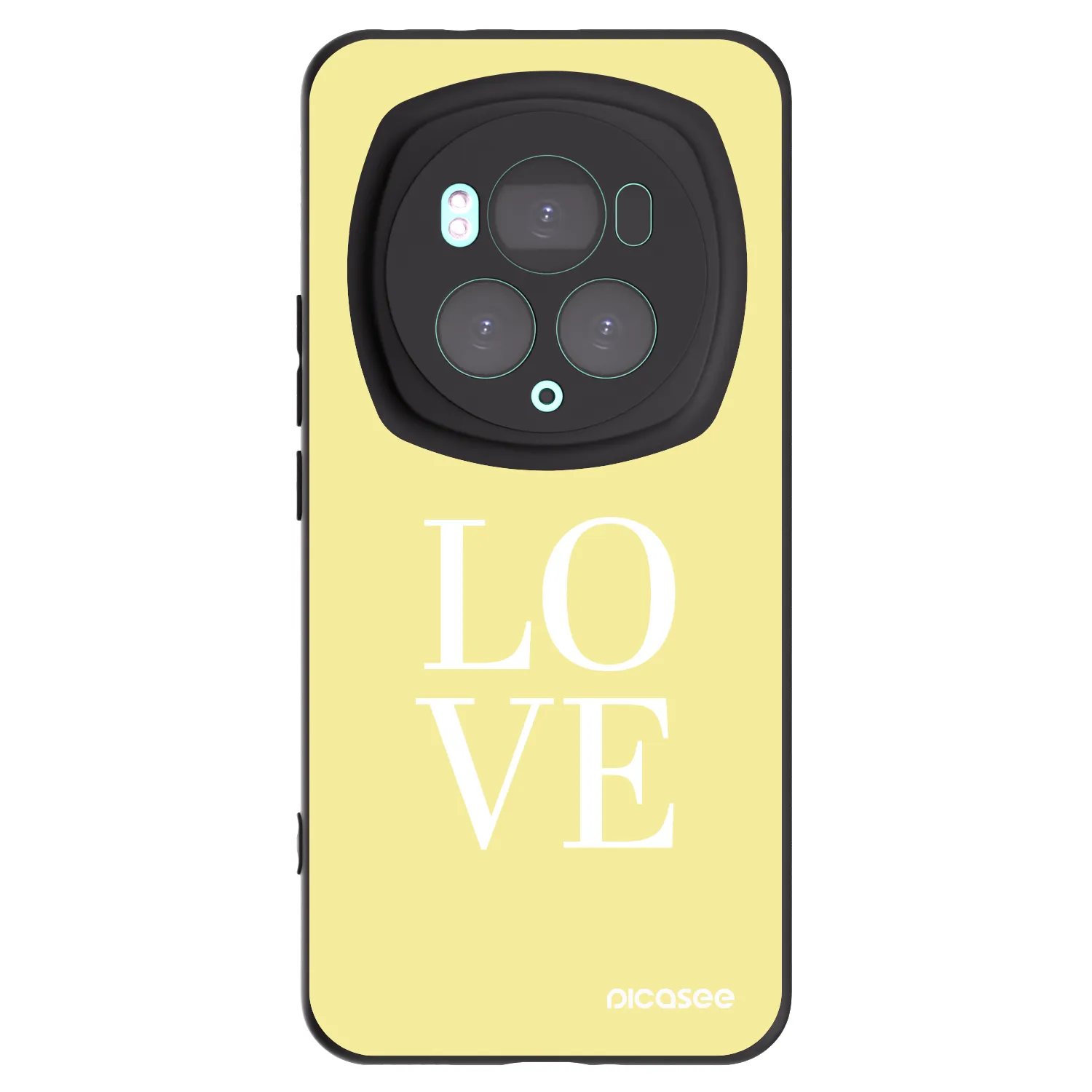 Picasee silikonowe czarne etui na Honor Magic6 Pro - Love