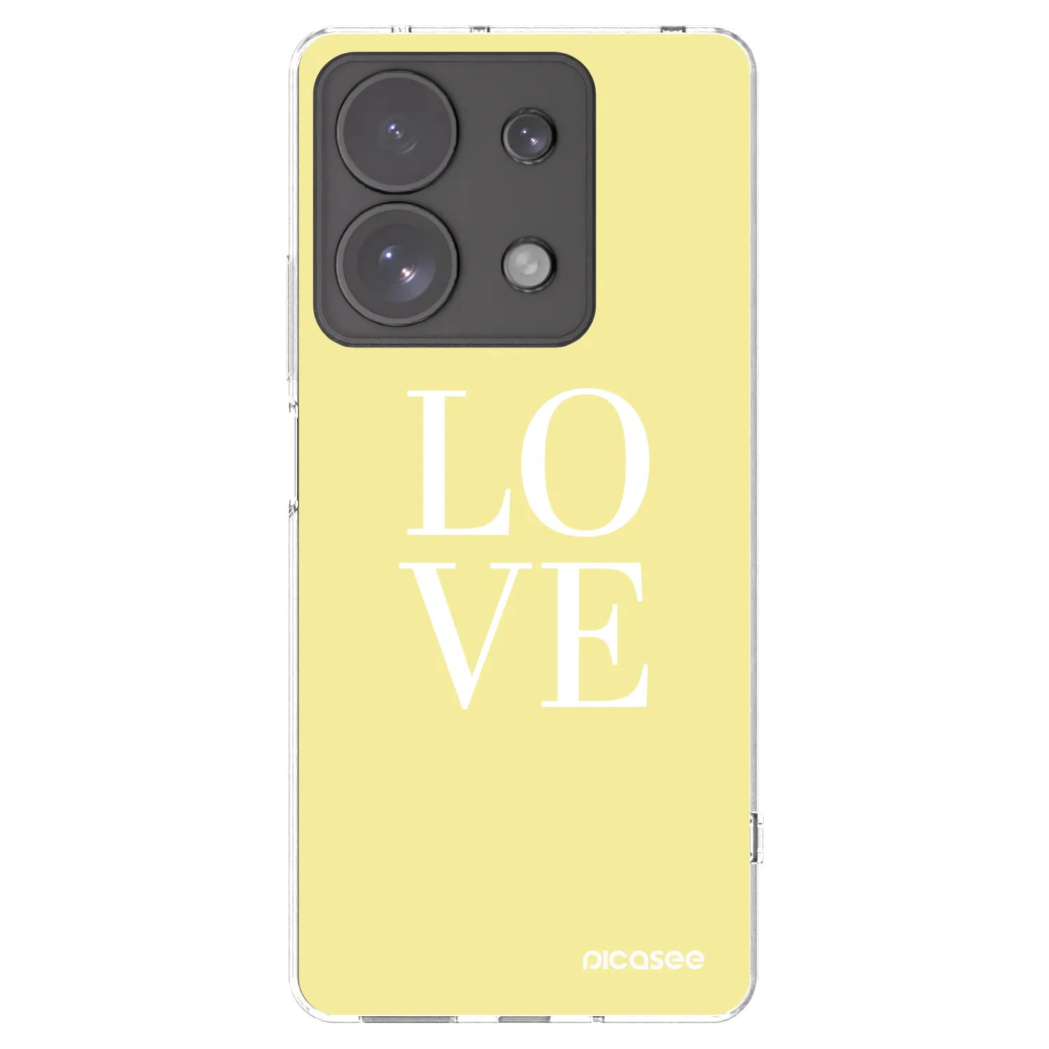 Picasee silikonowe przeźroczyste etui na Xiaomi Redmi Note 13 Pro 4G - Love