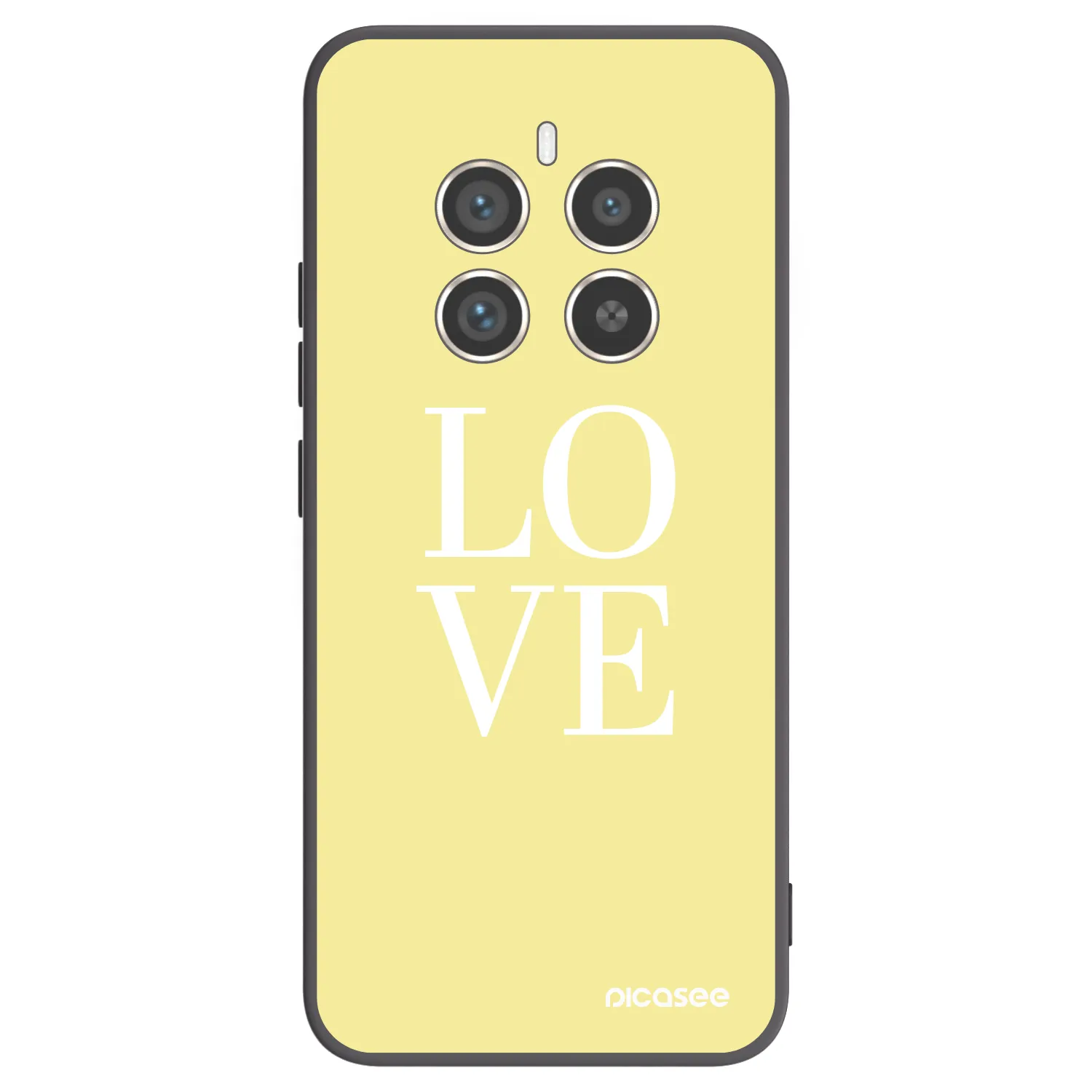 Picasee silikonowe czarne etui na Realme 12 Pro 5G - Love