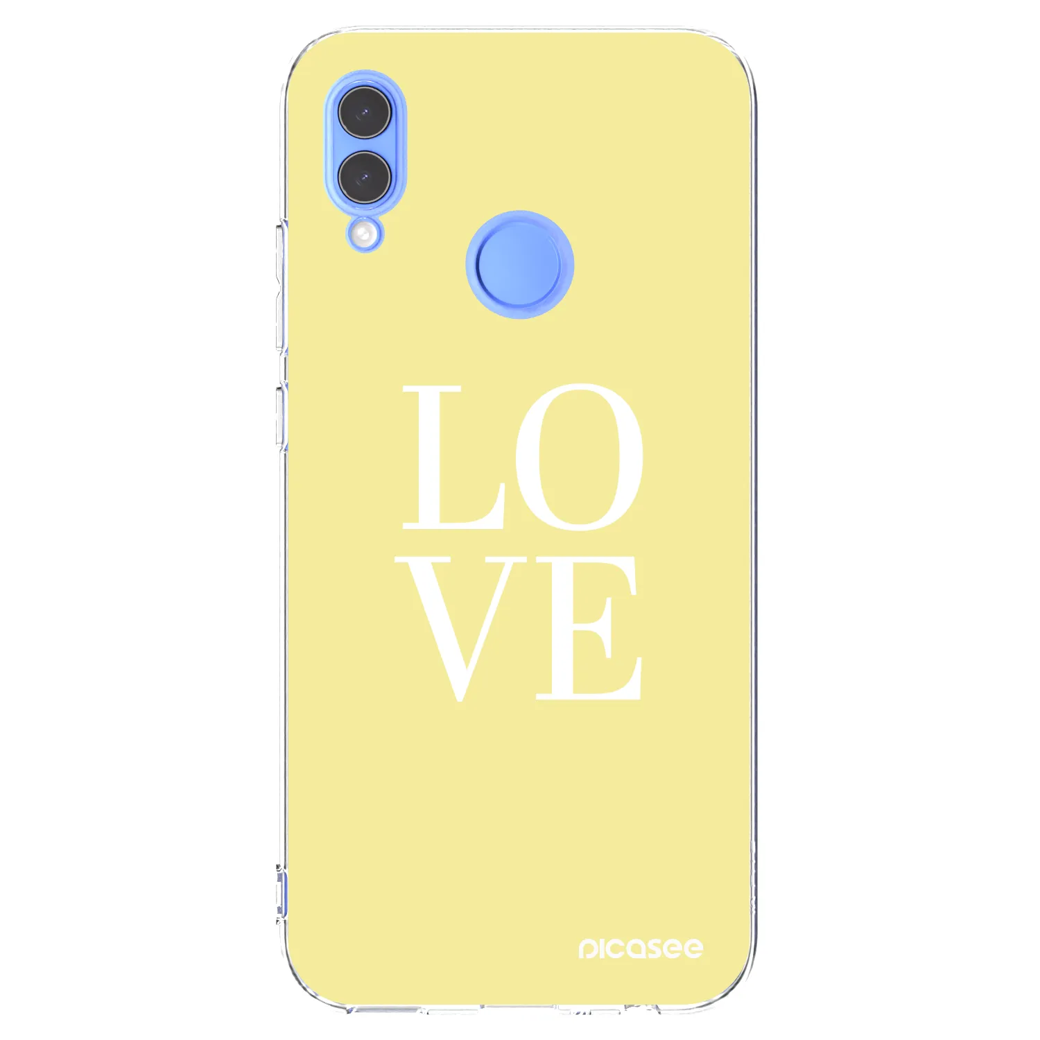 Picasee silikonowe przeźroczyste etui na Honor 10 Lite - Love