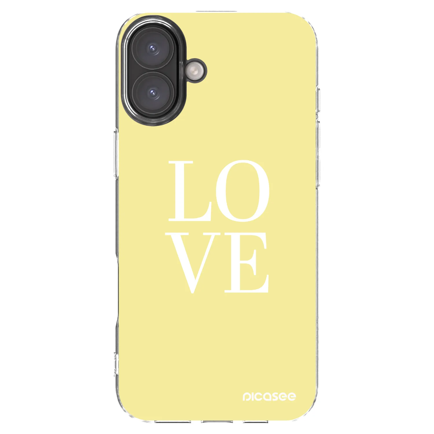 Picasee silikonowe przeźroczyste etui na Apple iPhone 16 Plus - Love