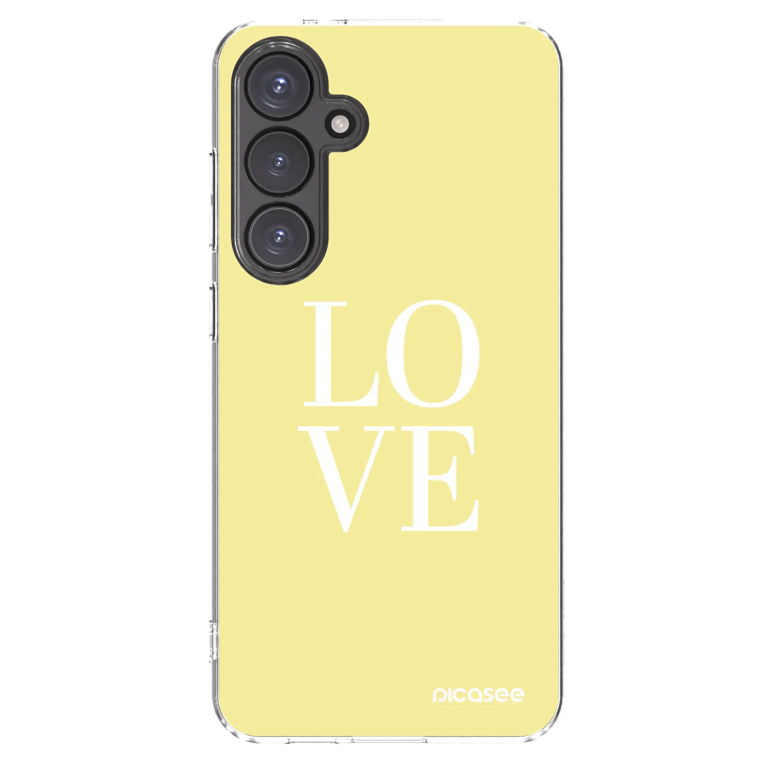 Picasee silikonowe przeźroczyste etui na Samsung Galaxy S24 FE S721B - Love