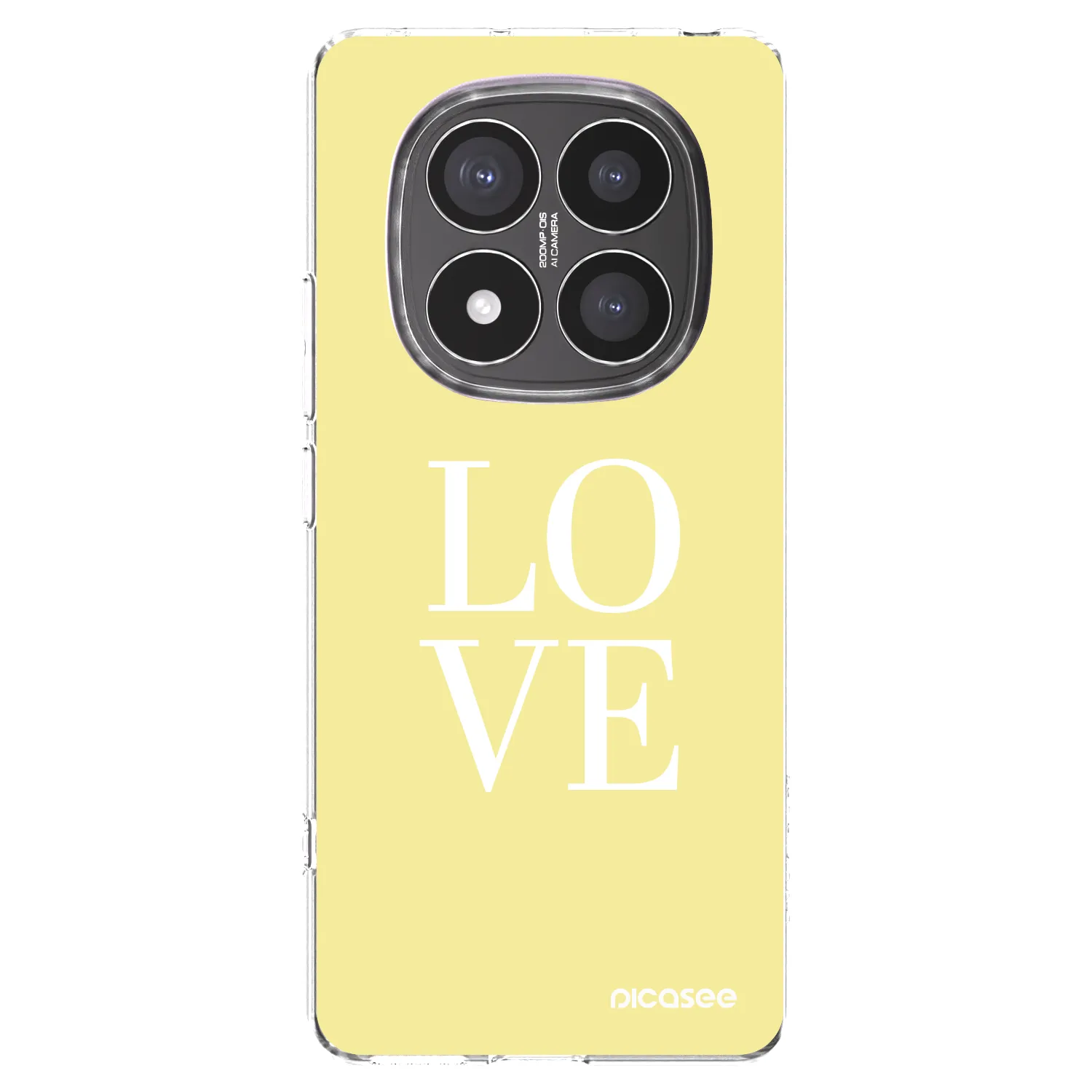Picasee silikonowe przeźroczyste etui na Xiaomi Redmi Note 14 Pro+ 5G - Love