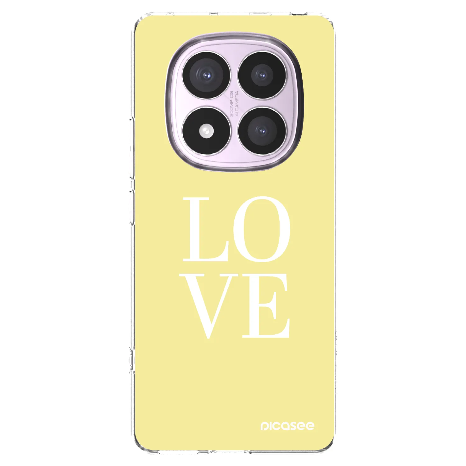 Picasee silikonowe przeźroczyste etui na Xiaomi Redmi Note 14 Pro 5G - Love