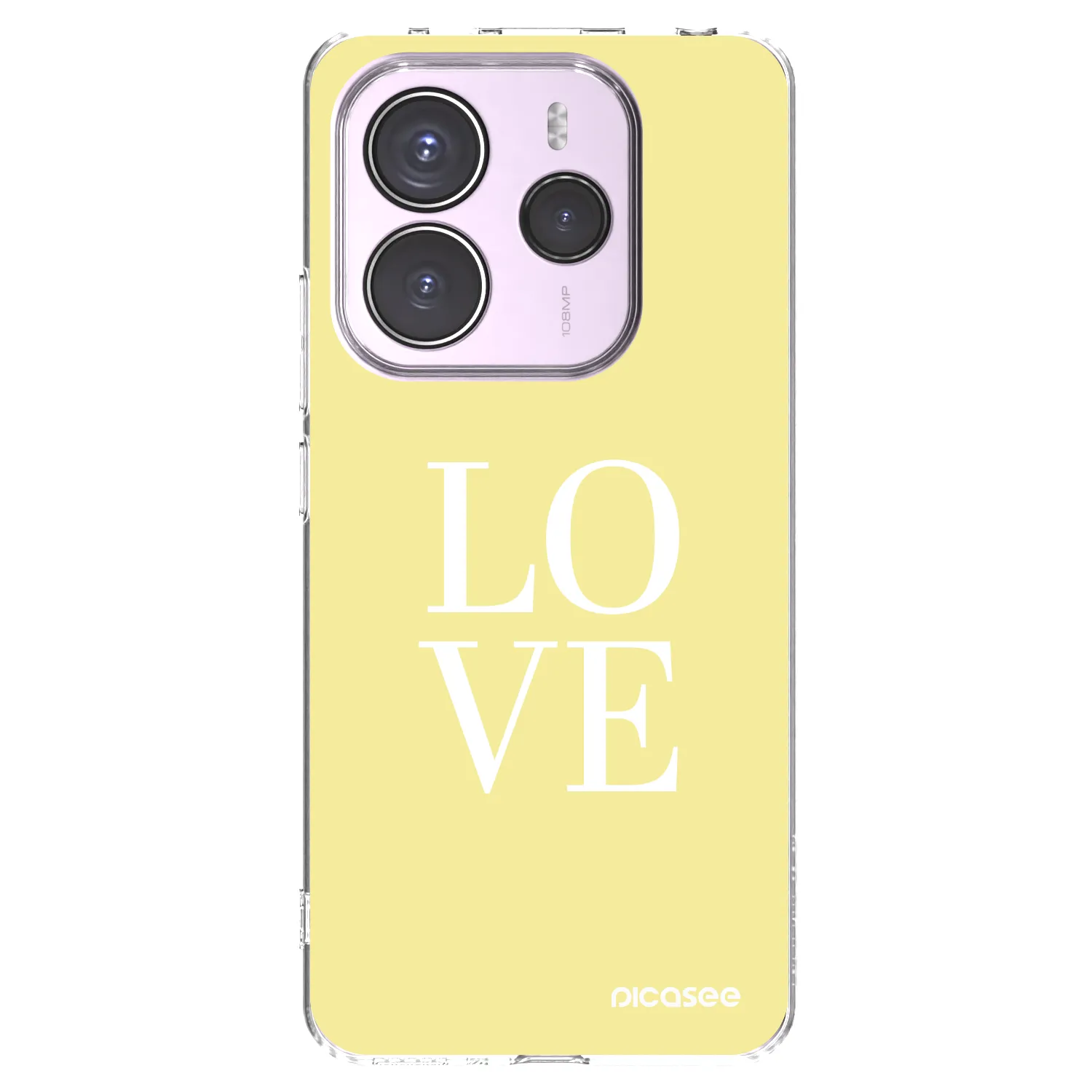 Picasee silikonowe przeźroczyste etui na Xiaomi Redmi Note 14 5G - Love