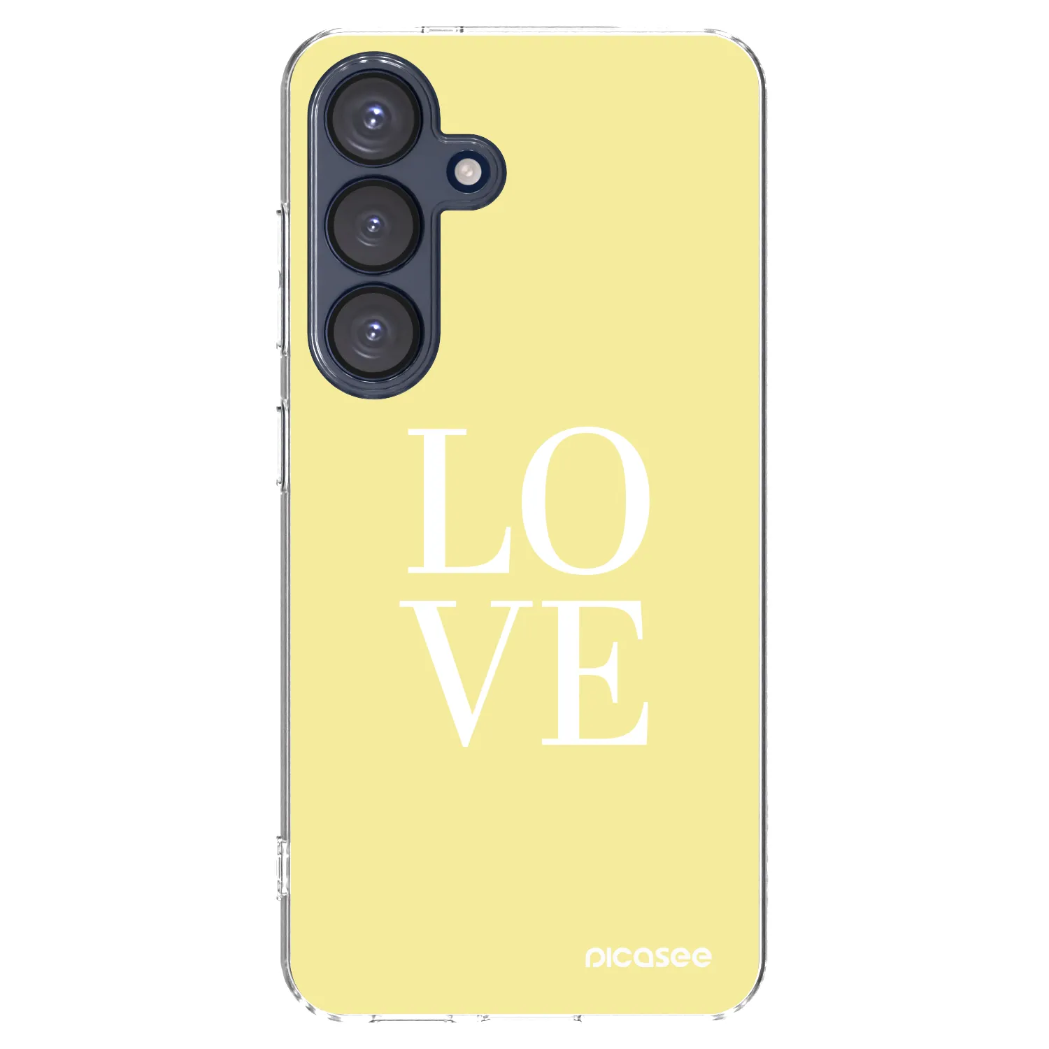 Picasee silikonowe przeźroczyste etui na Samsung Galaxy S25 5G - Love
