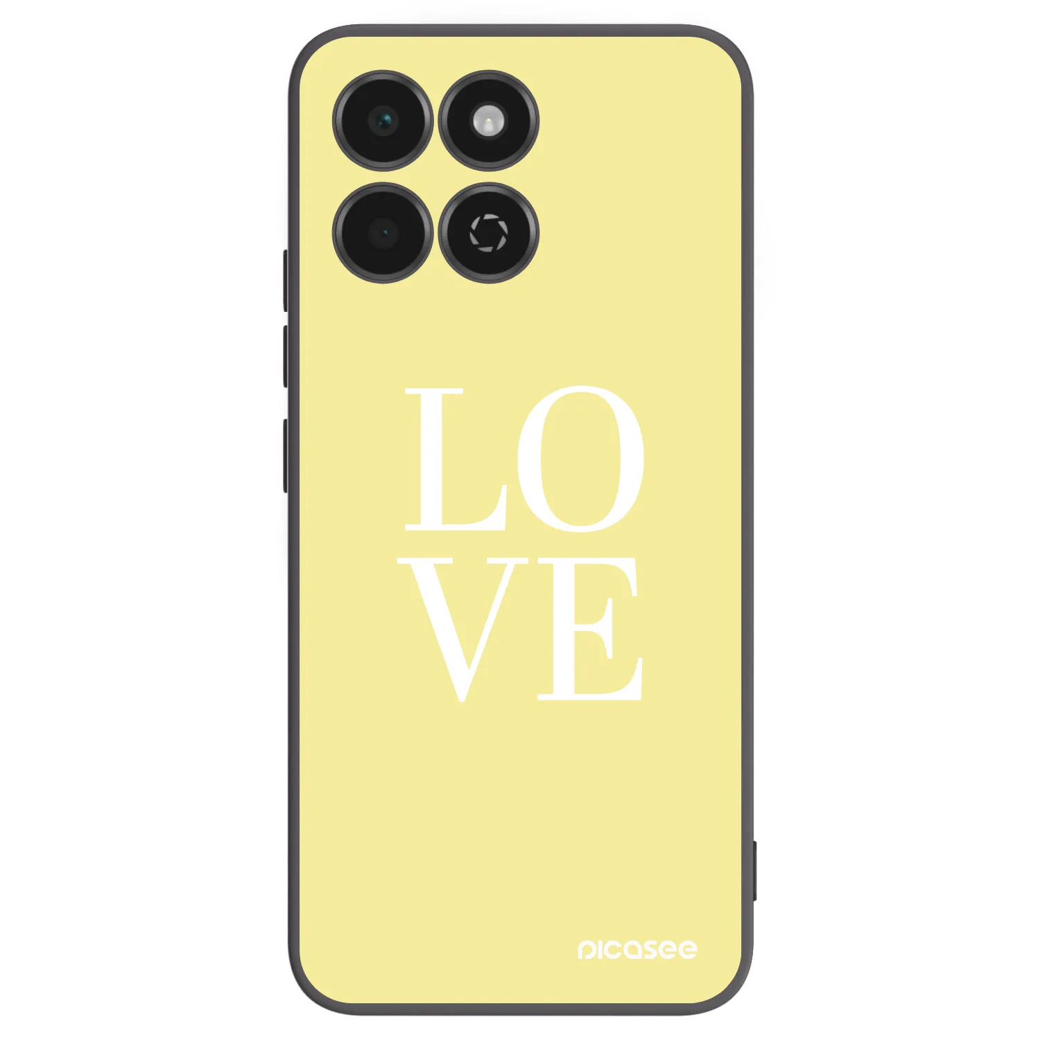 Picasee silikonowe czarne etui na Honor 200 Smart 5G - Love