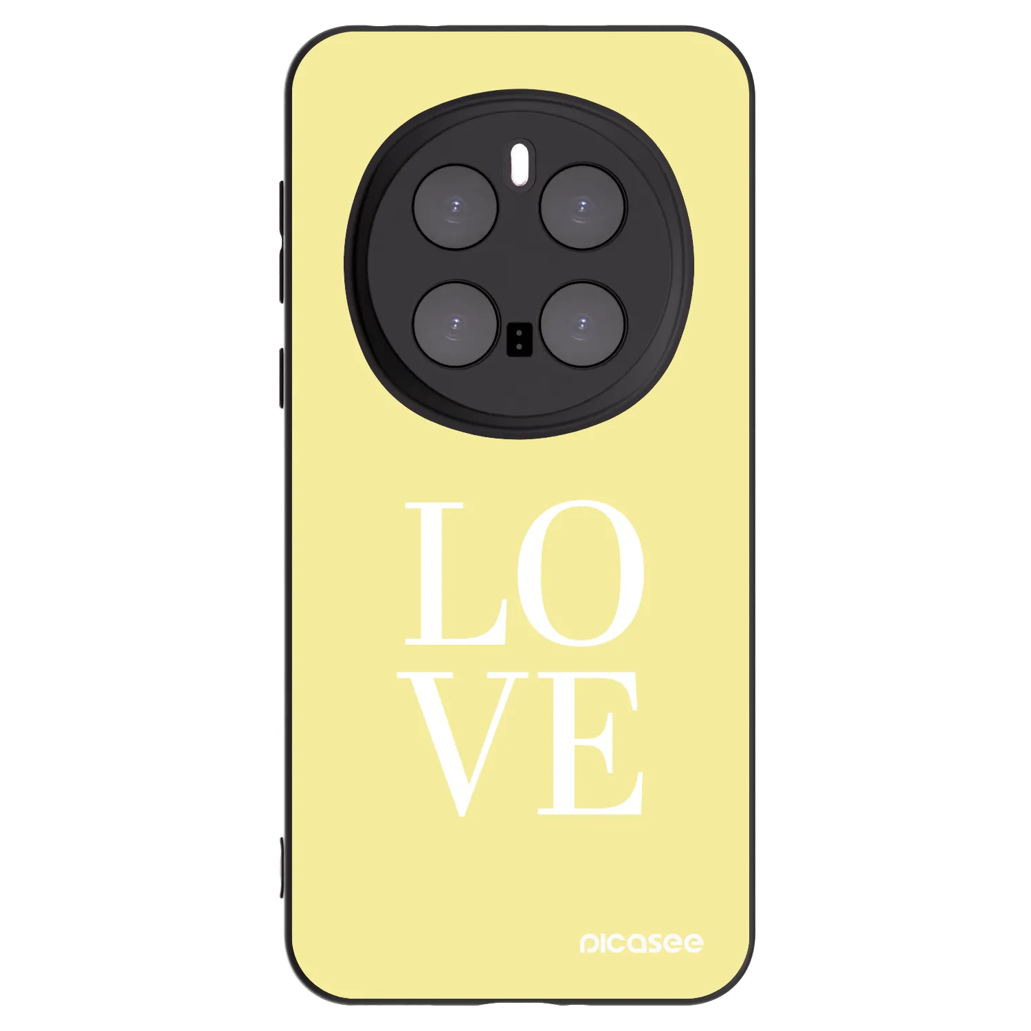 Picasee silikonowe czarne etui na Honor Magic7 Pro 5G - Love