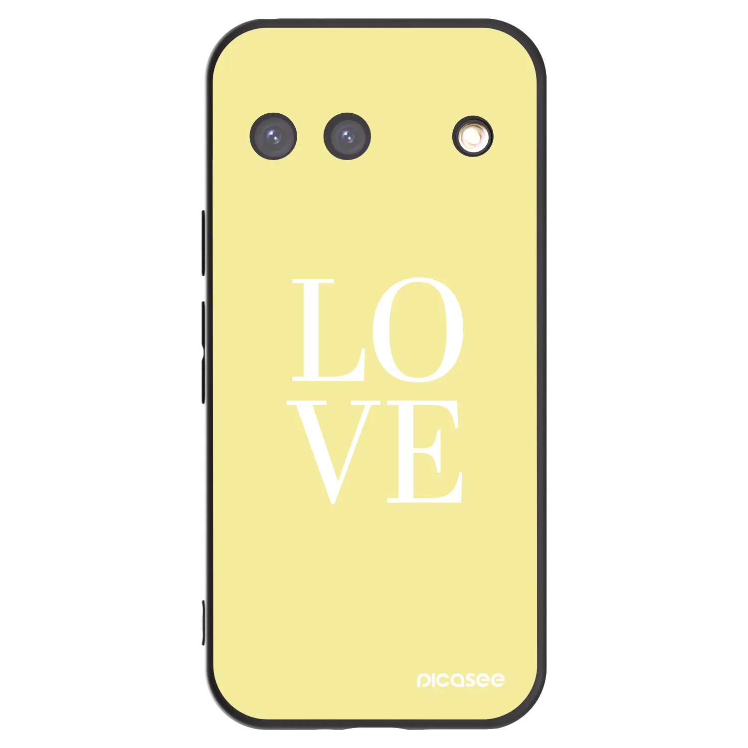 Picasee silikonowe czarne etui na Google Pixel 9 - Love