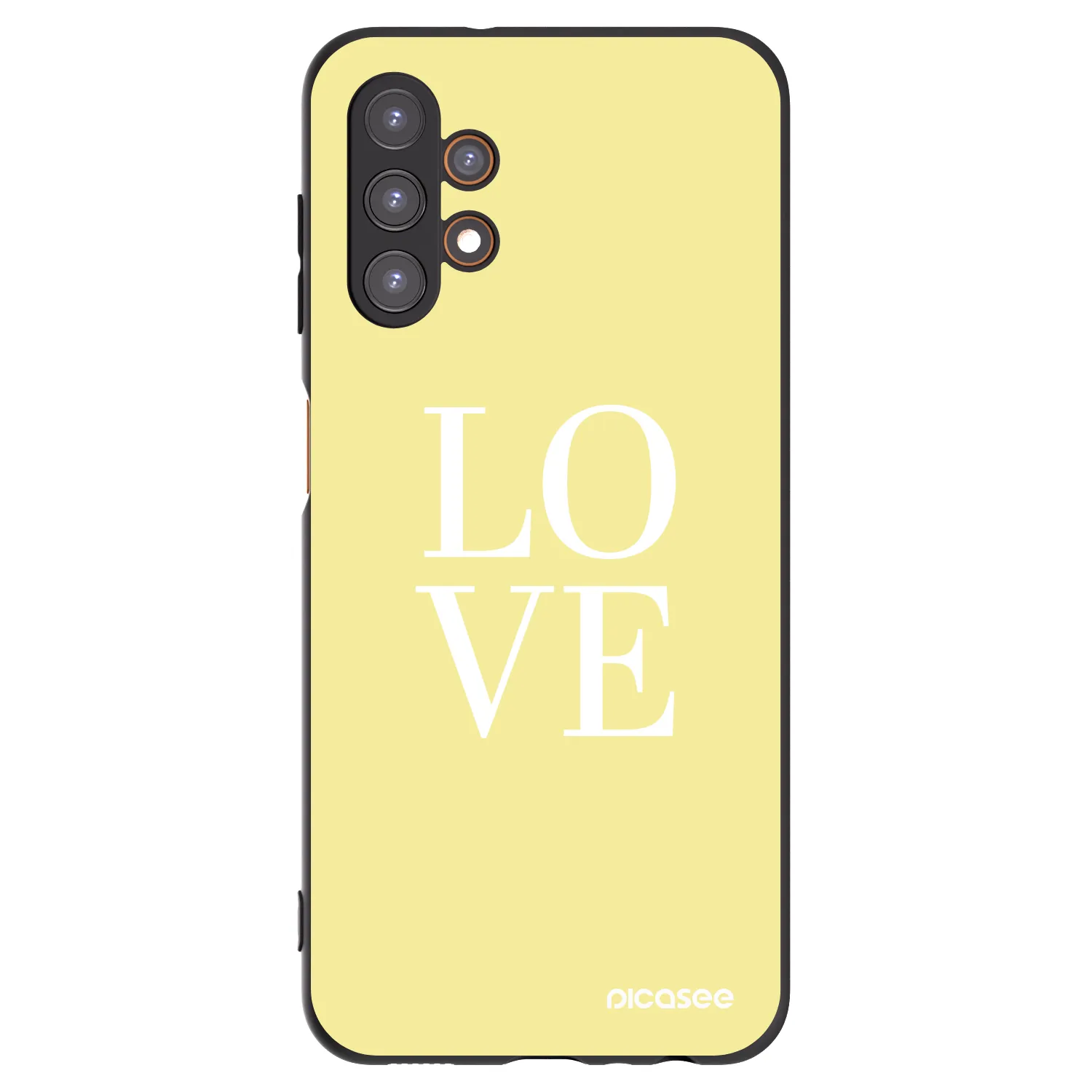Picasee silikonowe czarne etui na Samsung Galaxy A13 5G - Love