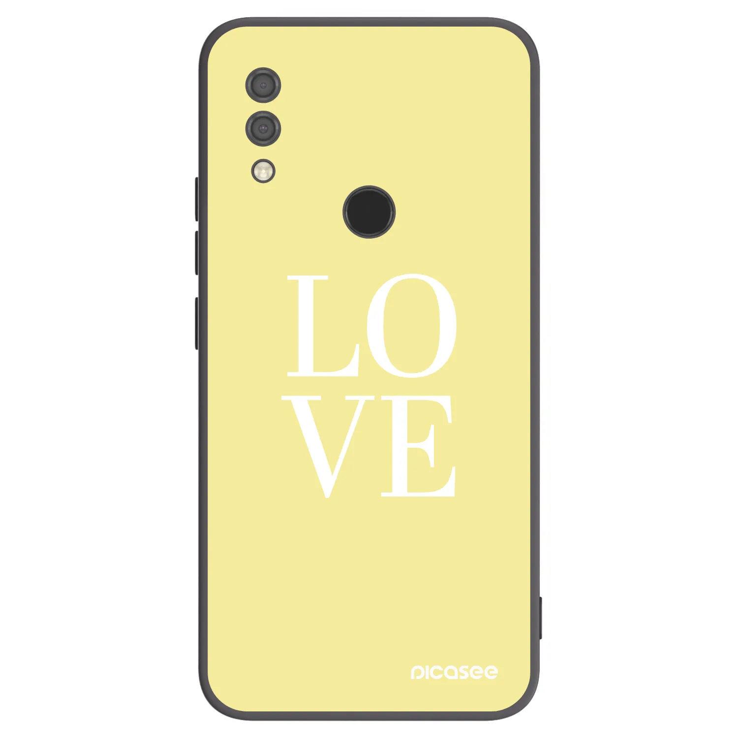 Picasee silikonowe czarne etui na Xiaomi Redmi 7 - Love