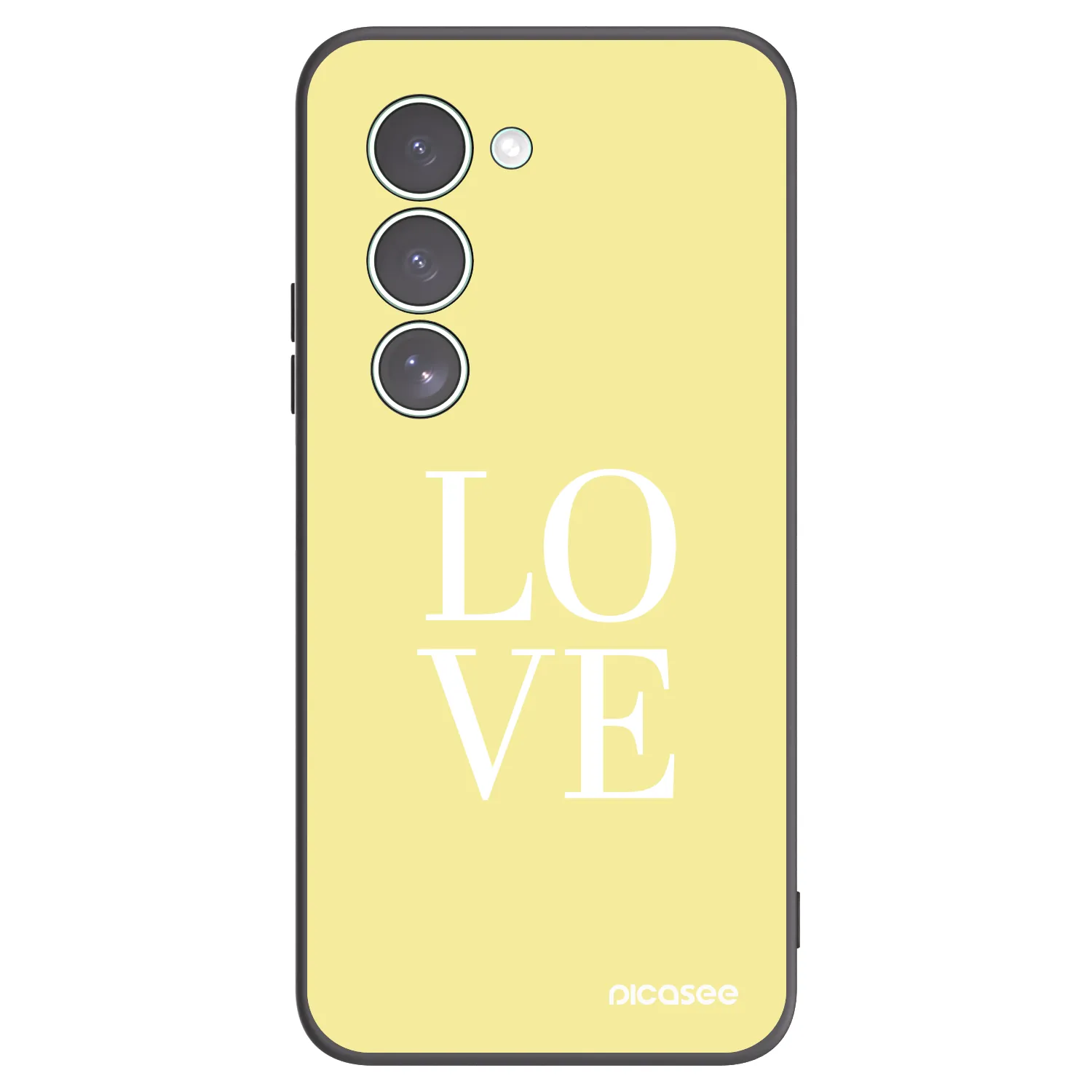 Picasee silikonowe czarne etui na Xiaomi Redmi 15 5G - Love