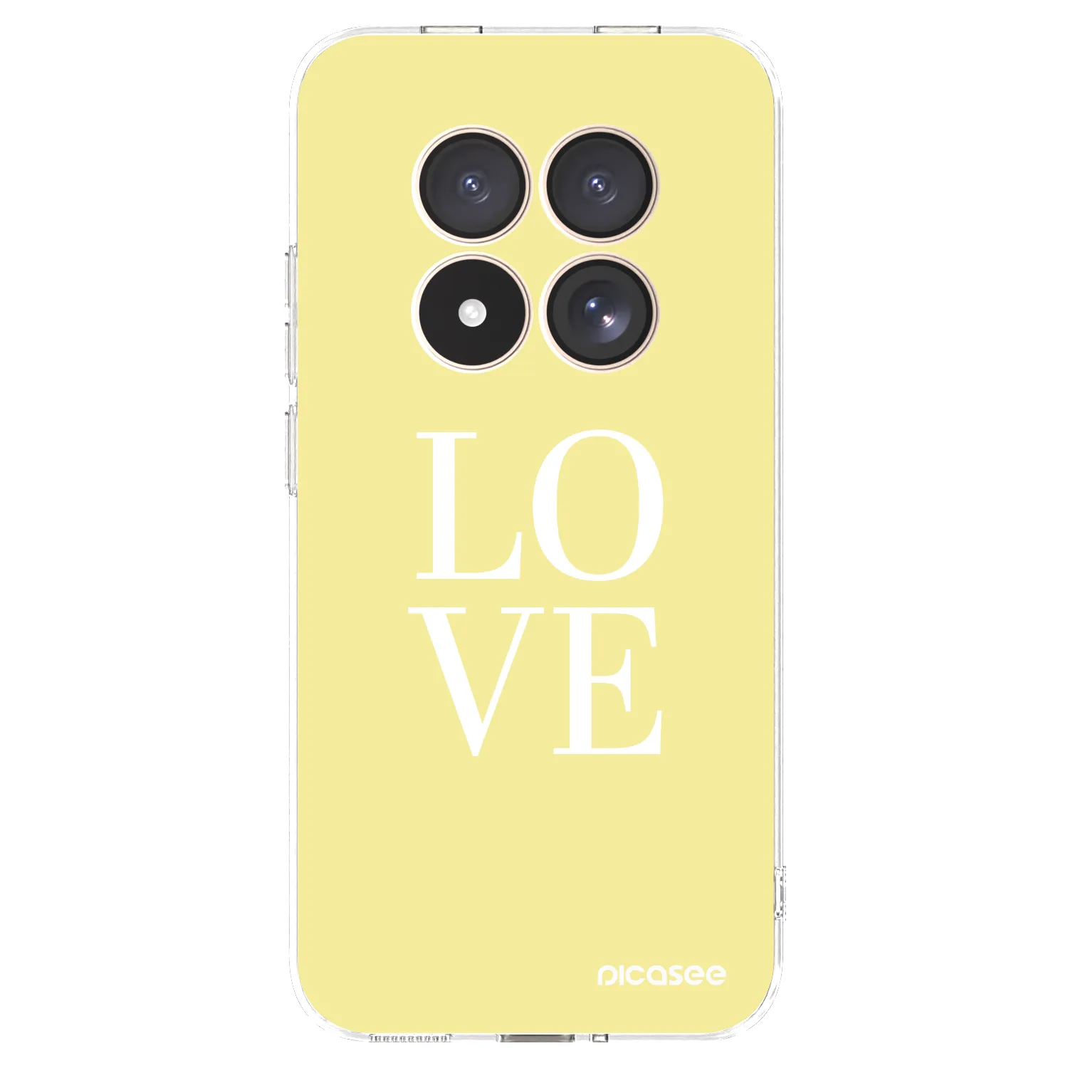 Picasee silikonowe przeźroczyste etui na Xiaomi Redmi Note 15 Pro 4G - Love
