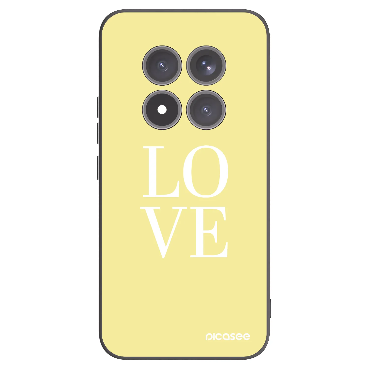 Picasee silikonowe czarne etui na Xiaomi Redmi Note 15 Pro+ - Love
