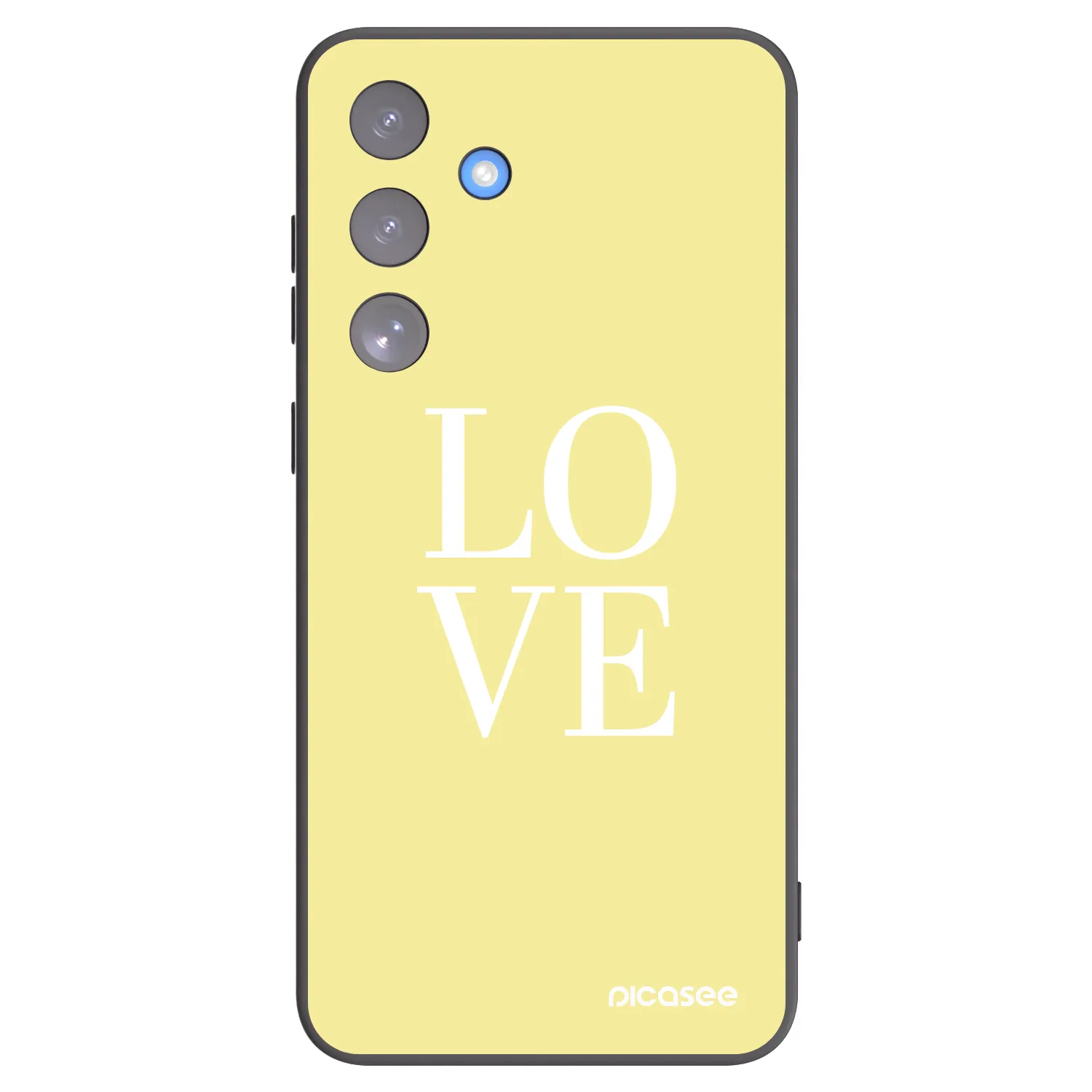 Picasee silikonowe czarne etui na Samsung Galaxy S25 FE 5G - Love