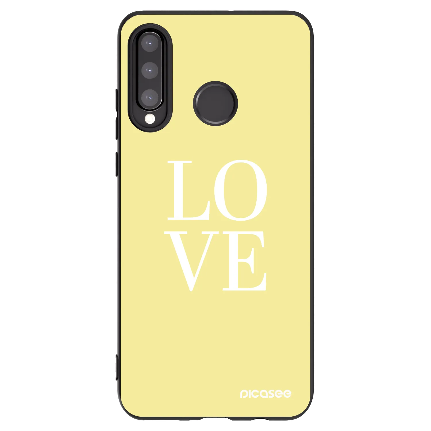 Picasee silikonowe czarne etui na Huawei P30 Lite - Love