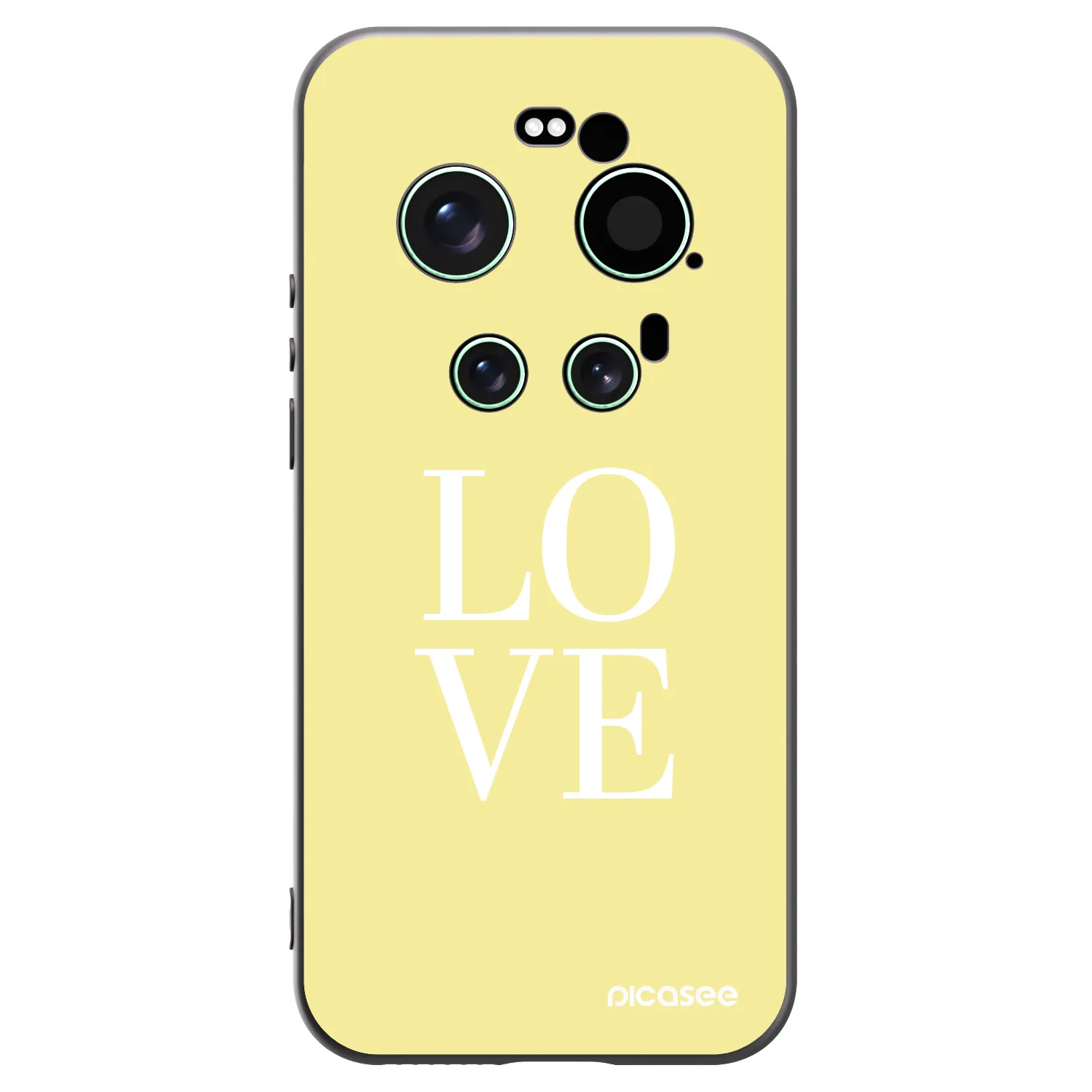 Picasee silikonowe czarne etui na Xiaomi 17 Ultra - Love