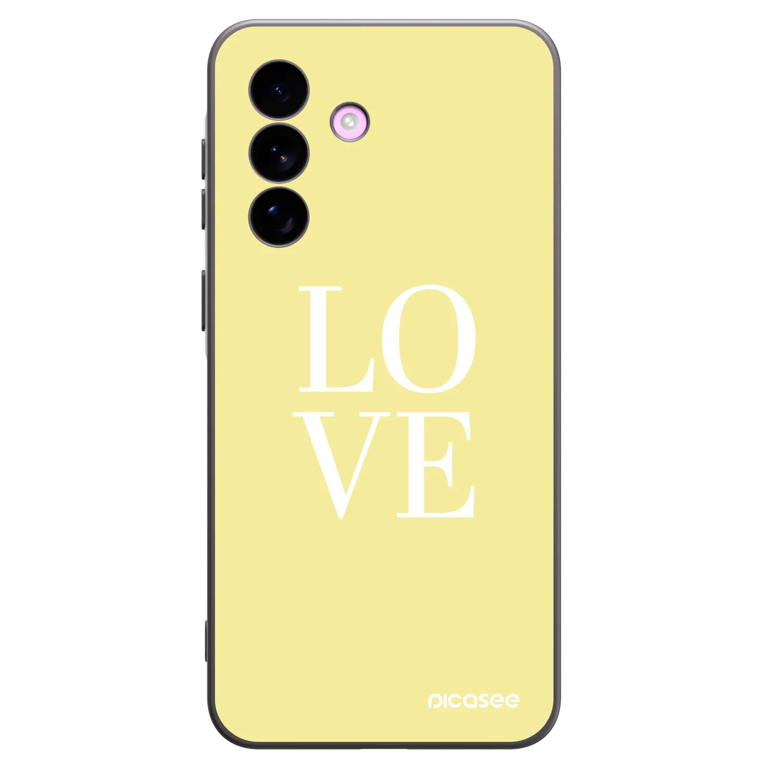 Picasee silikonowe czarne etui na Samsung Galaxy A57 5G - Love