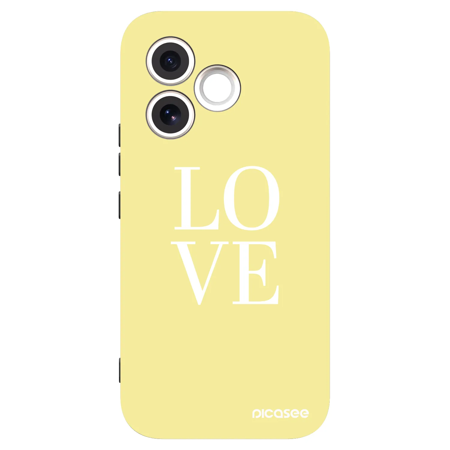 Picasee silikonowe czarne etui na Honor 600 Lite - Love