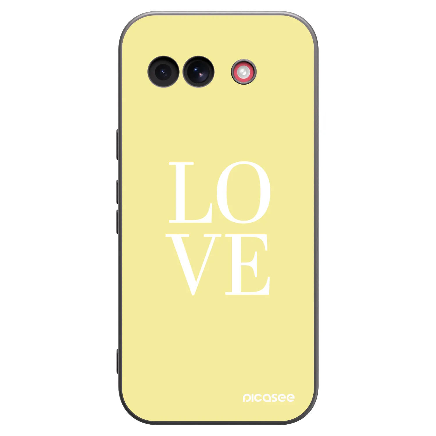 Picasee silikonowe czarne etui na Google Pixel 10a - Love