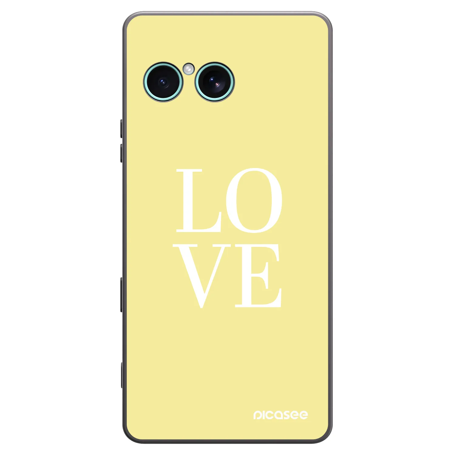 Picasee silikonowe czarne etui na Sony Xperia 10 VII - Love