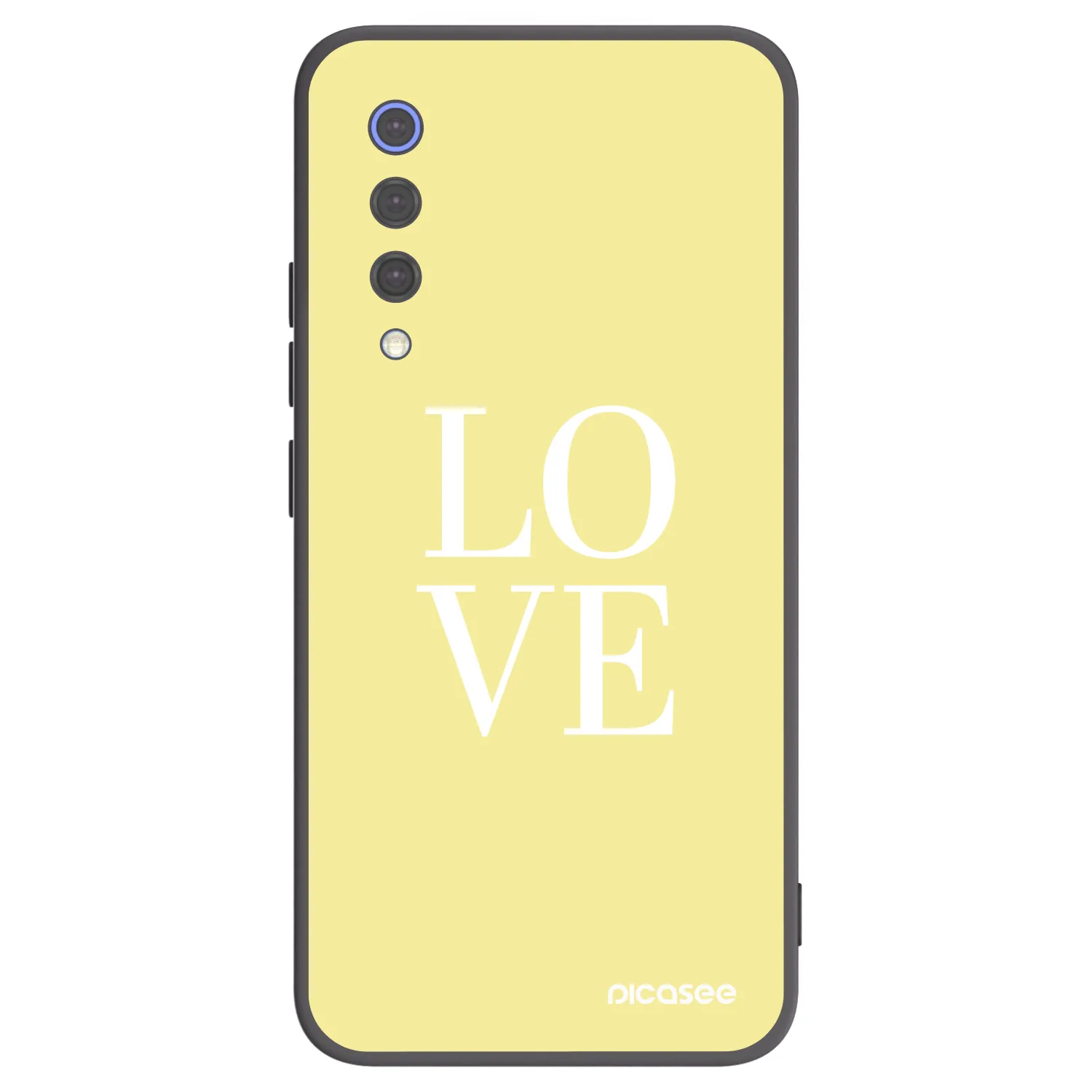 Picasee silikonowe czarne etui na Xiaomi Mi 9 SE - Love