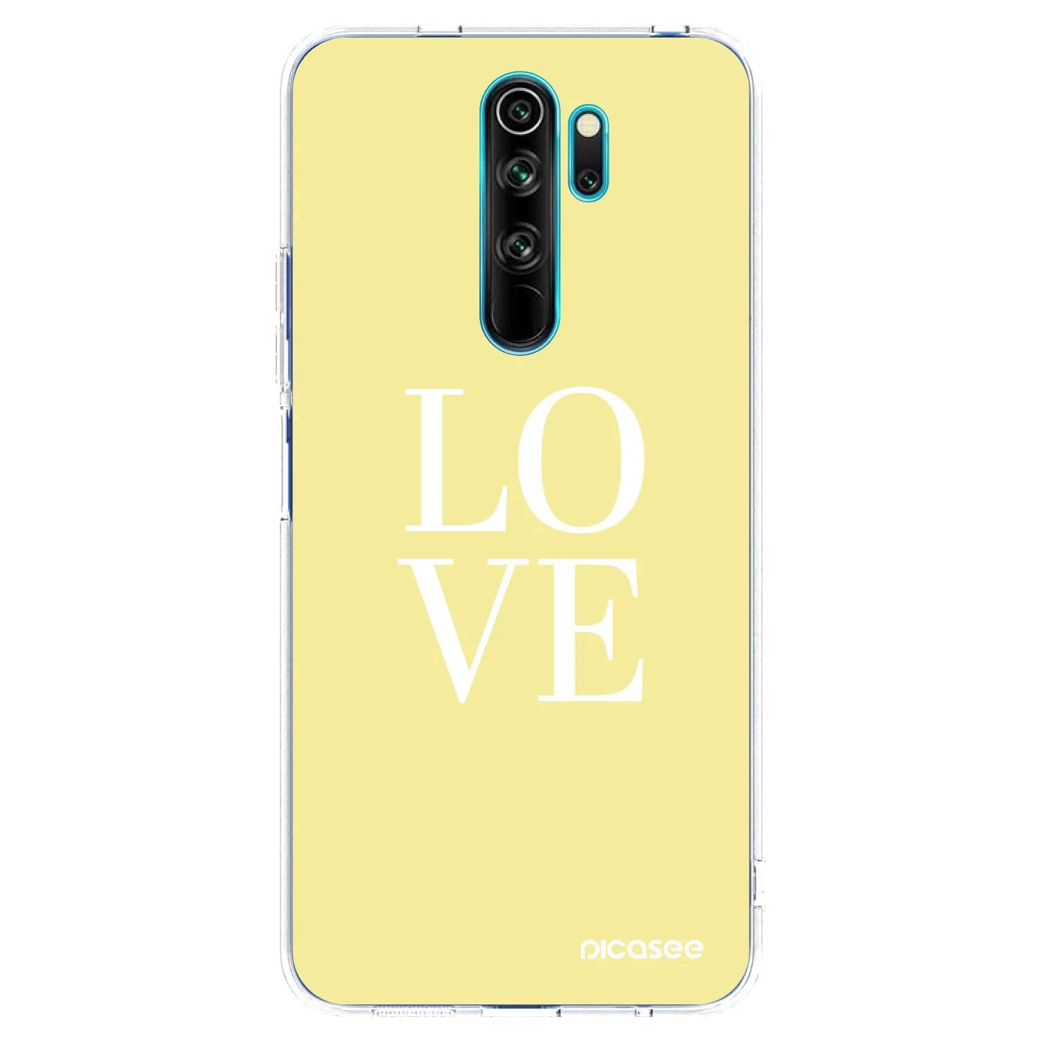 Picasee silikonowe przeźroczyste etui na Xiaomi Redmi Note 8 Pro - Love