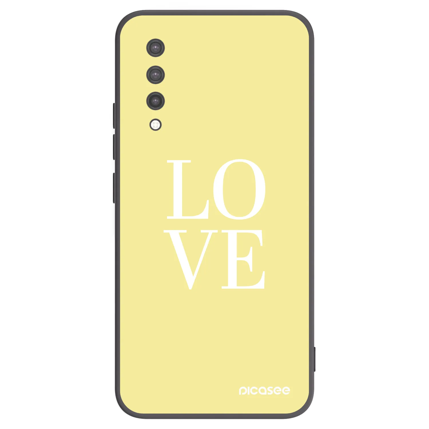 Picasee silikonowe czarne etui na Xiaomi Mi 9 Lite - Love