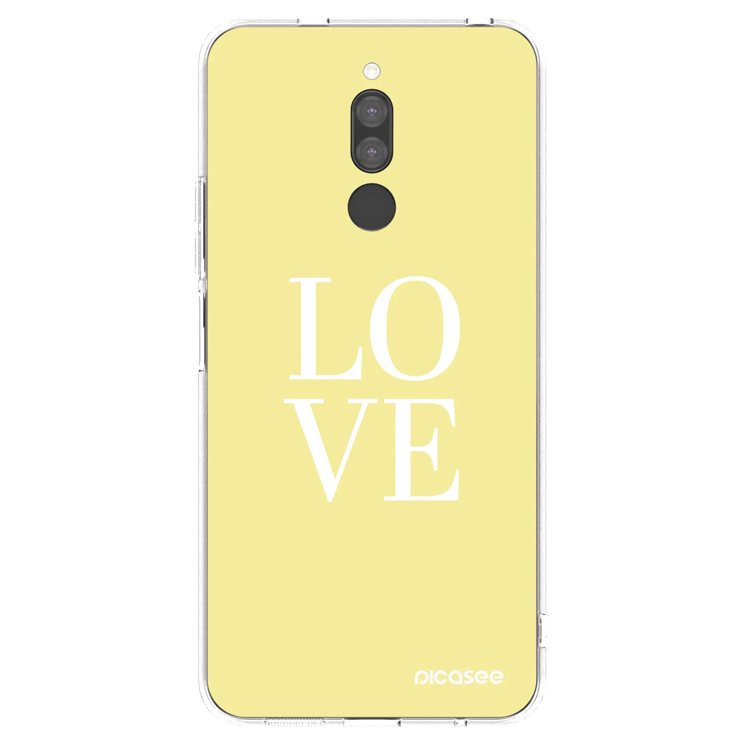 Picasee silikonowe przeźroczyste etui na Xiaomi Redmi 8 - Love