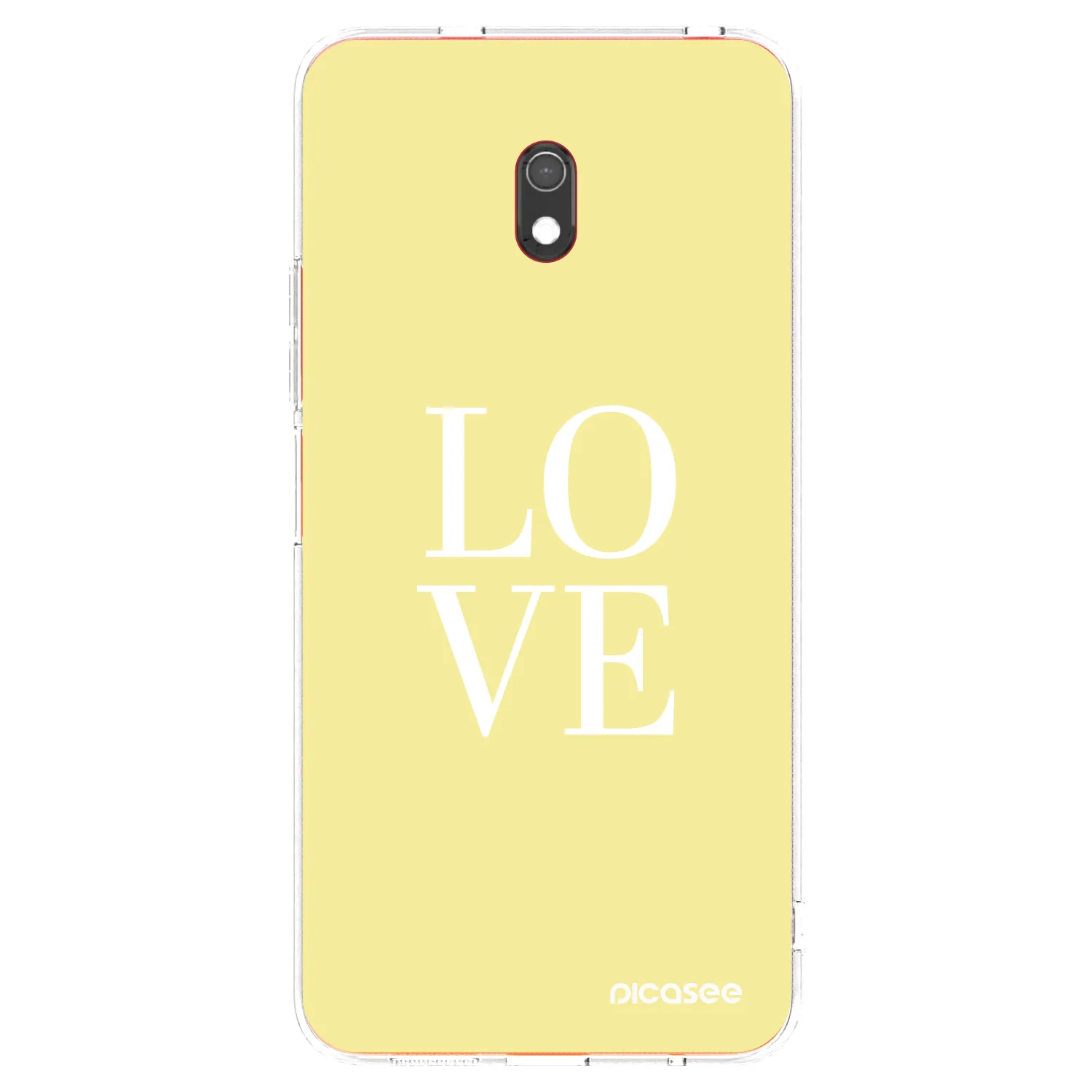 Picasee silikonowe przeźroczyste etui na Xiaomi Redmi 8A - Love