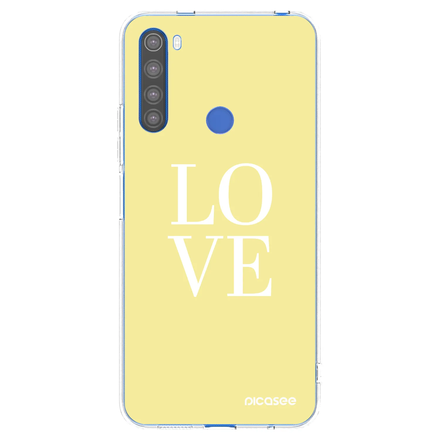 Picasee silikonowe przeźroczyste etui na Xiaomi Redmi Note 8T - Love
