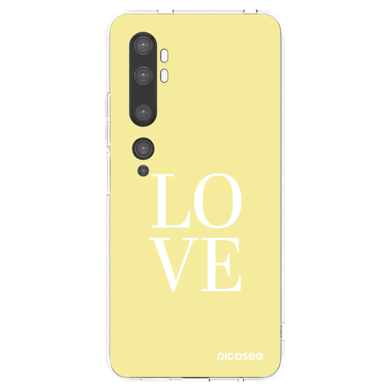 Picasee silikonowe przeźroczyste etui na Xiaomi Mi Note 10 (Pro) - Love
