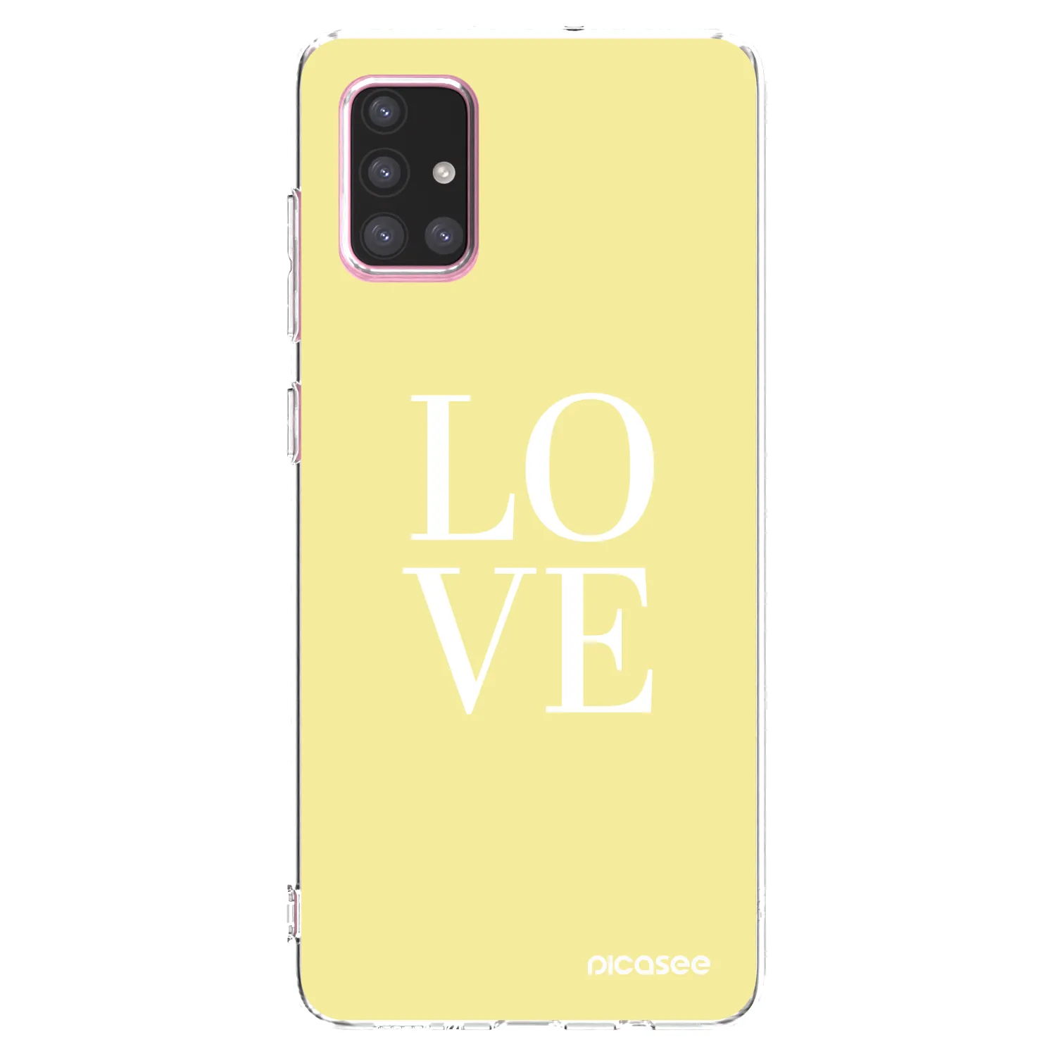 Picasee silikonowe przeźroczyste etui na Samsung Galaxy A71 A715F - Love