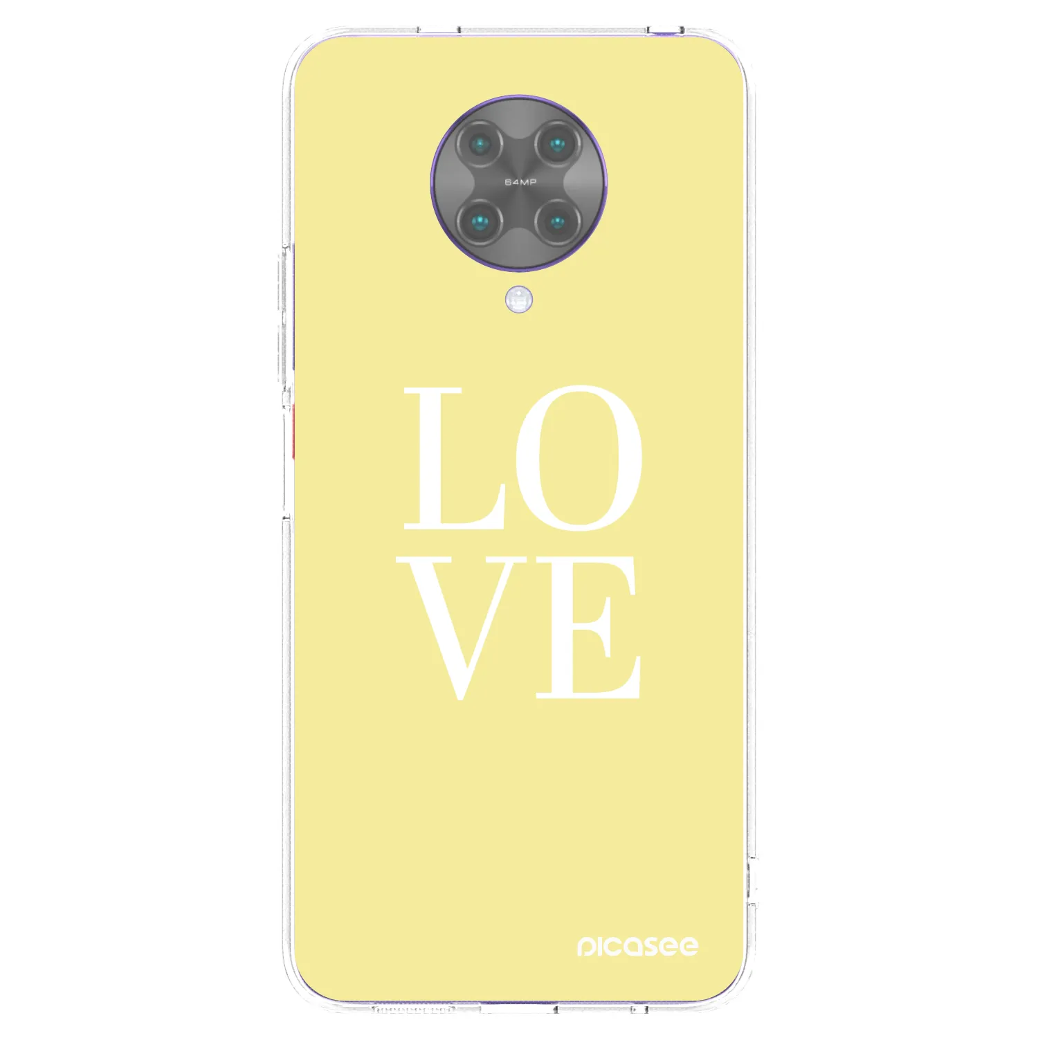 Picasee silikonowe przeźroczyste etui na Xiaomi Poco F2 Pro - Love