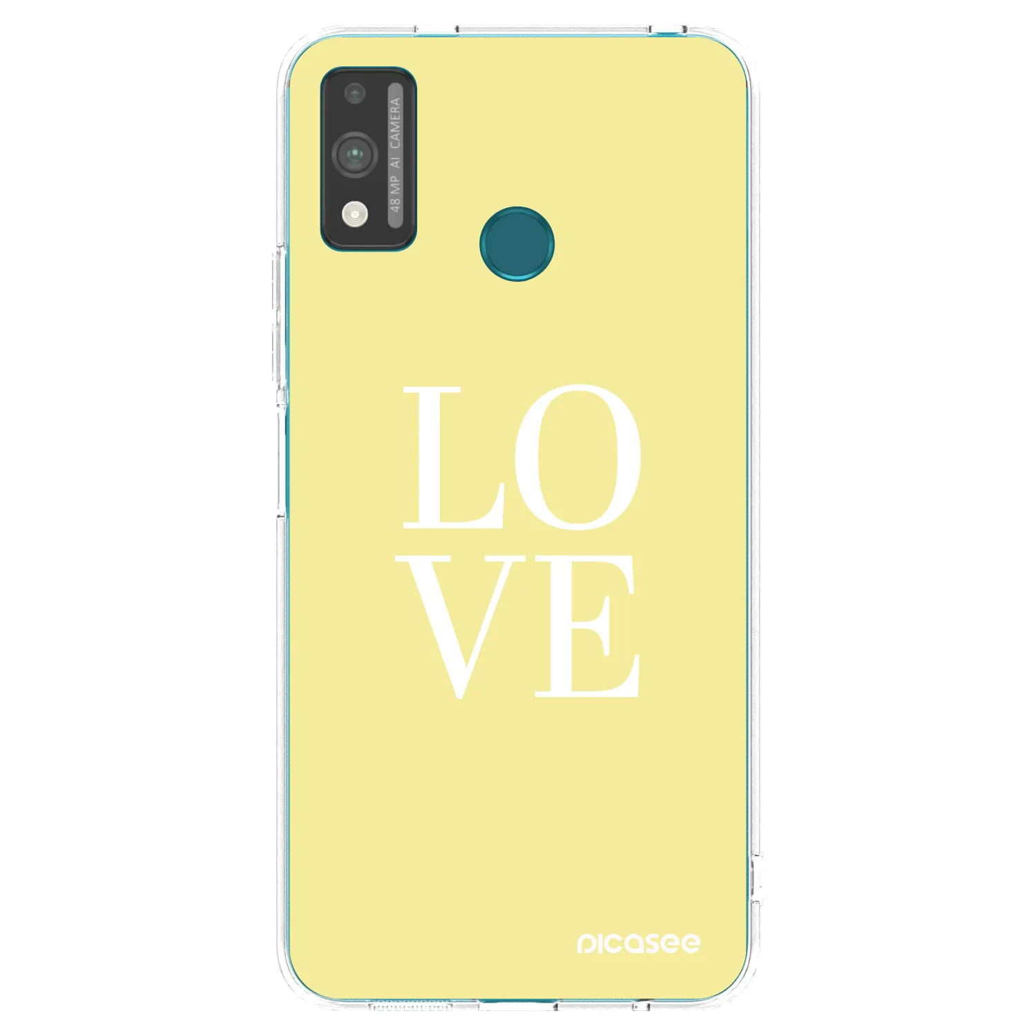 Picasee silikonowe przeźroczyste etui na Honor 9X Lite - Love