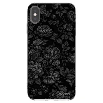 Picasee silikonowe przeźroczyste etui na Apple iPhone XS Max - Dark Romance