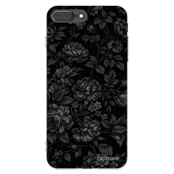 Picasee silikonowe przeźroczyste etui na Apple iPhone 8 Plus - Dark Romance