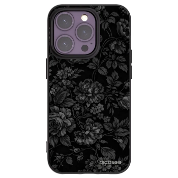Picasee silikonowe czarne etui na Apple iPhone 14 Pro - Dark Romance