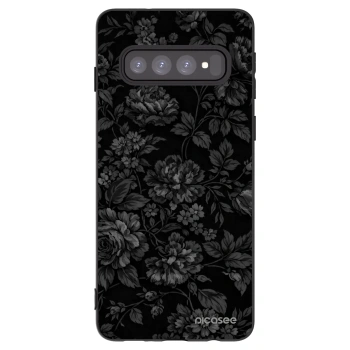 Picasee silikonowe czarne etui na Samsung Galaxy S10 G973 - Dark Romance