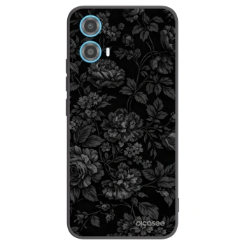 Picasee silikonowe czarne etui na Motorola Moto G34 5G - Dark Romance
