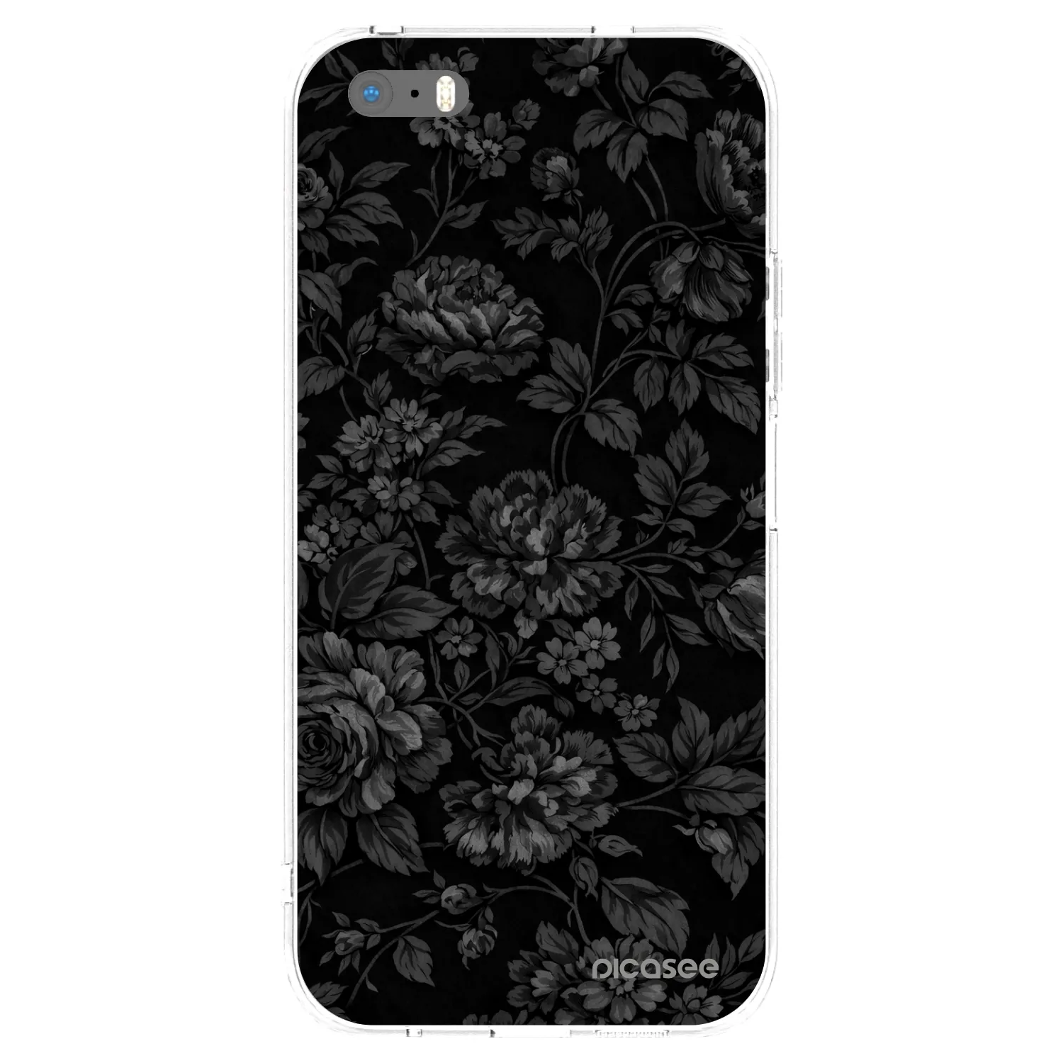 Picasee silikonowe przeźroczyste etui na Apple iPhone 5/5S/SE - Dark Romance