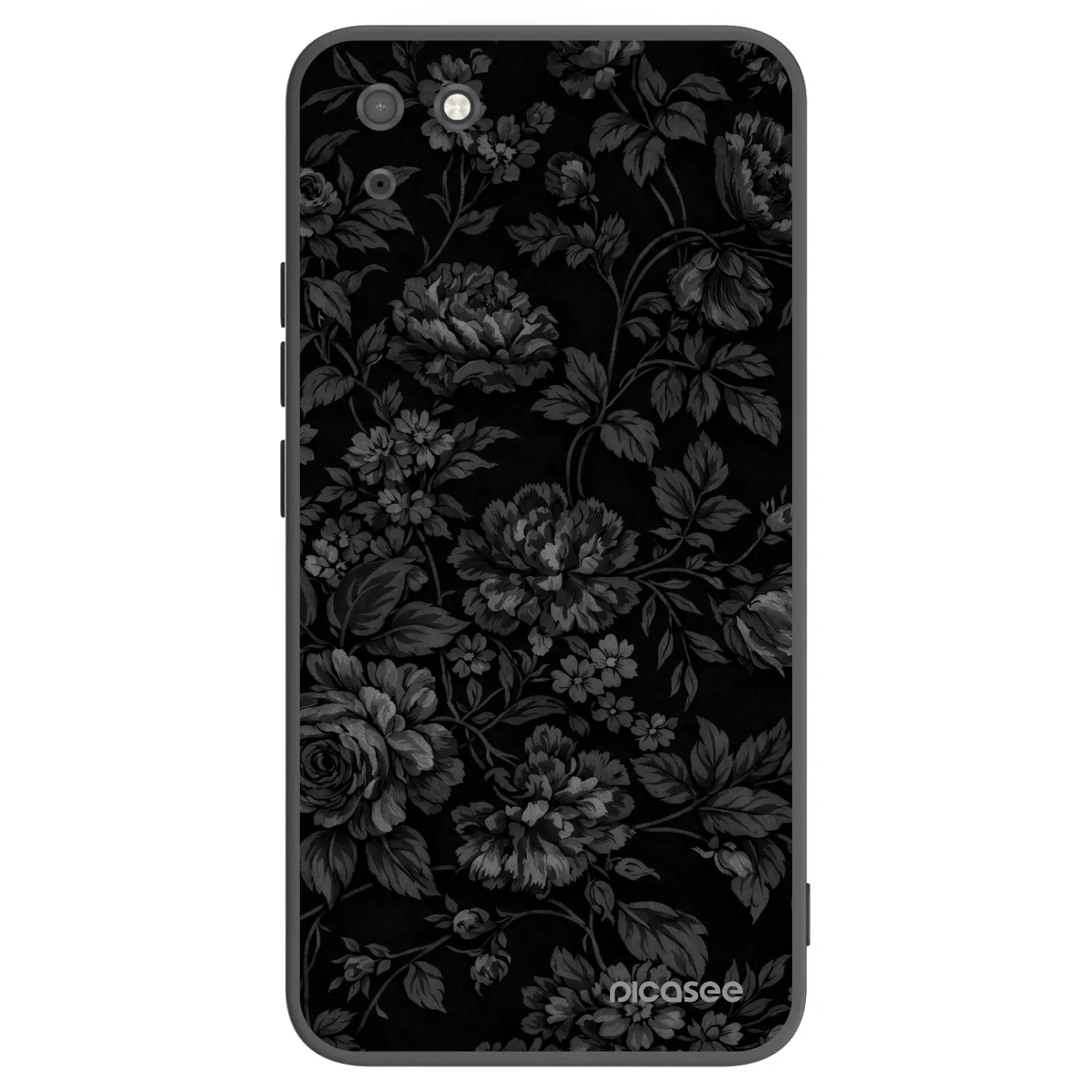 Picasee silikonowe czarne etui na Huawei Y5P - Dark Romance