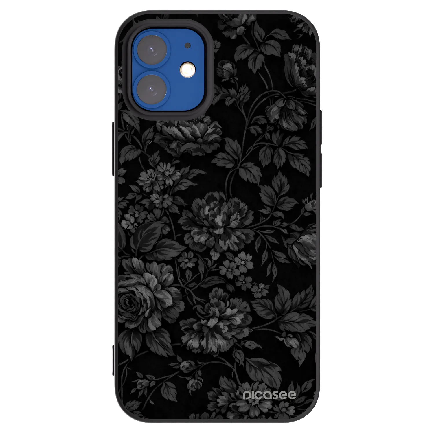 Picasee silikonowe czarne etui na Apple iPhone 12 mini - Dark Romance