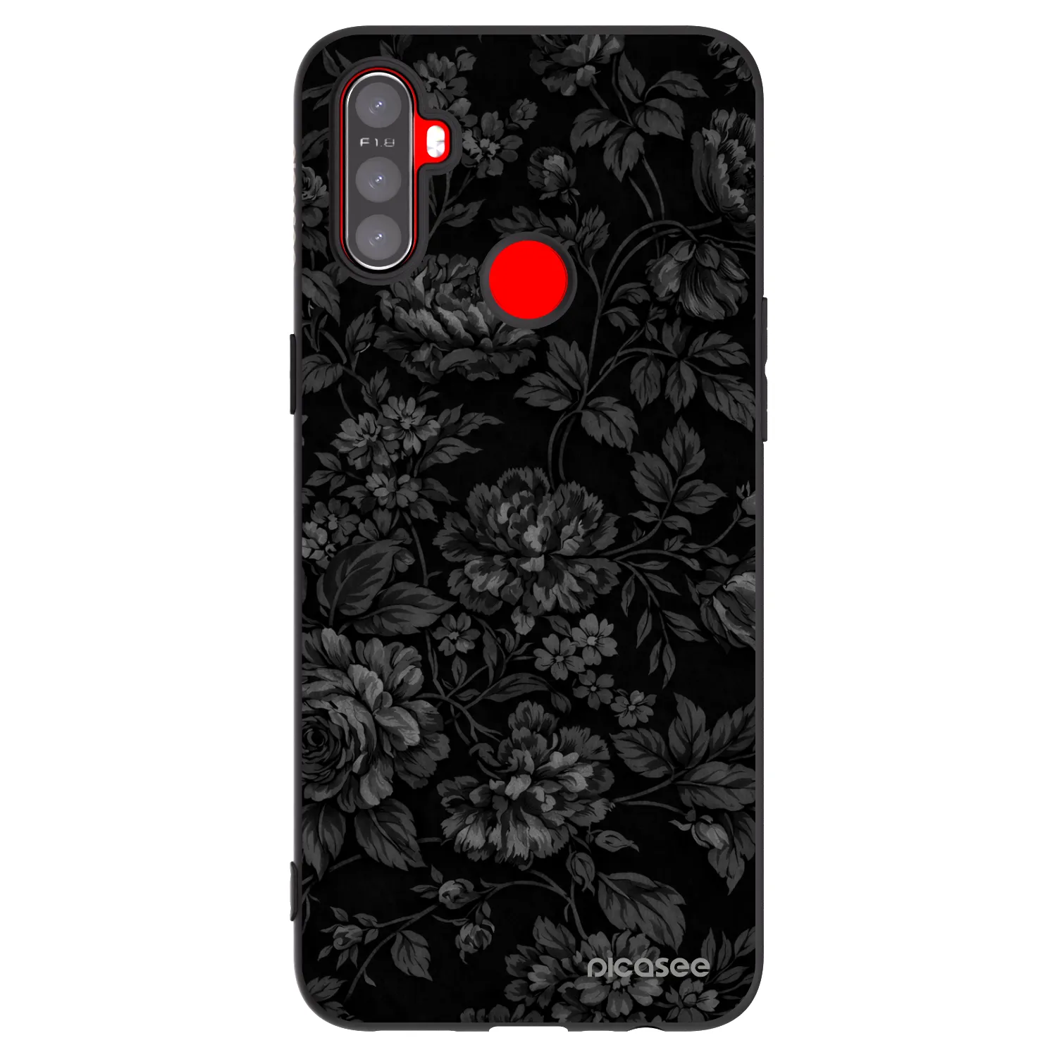 Picasee silikonowe czarne etui na Realme C3 - Dark Romance